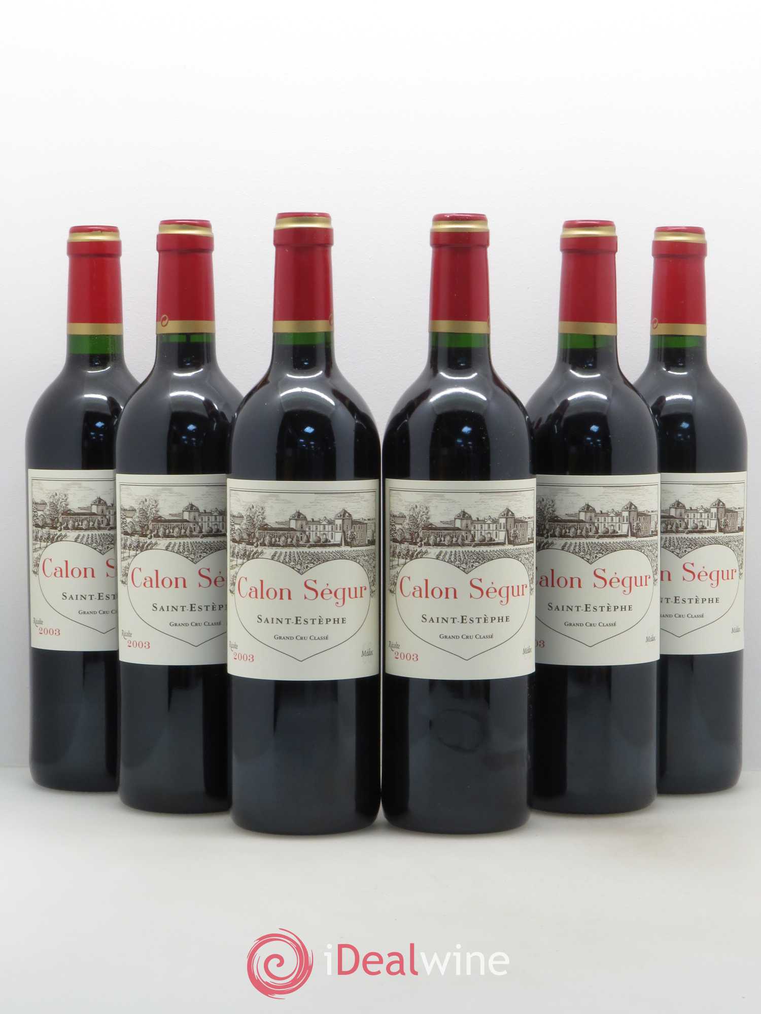 Château Calon Ségur 3ème Grand Cru Classé 2003 - Lot de 6 bouteilles - 0