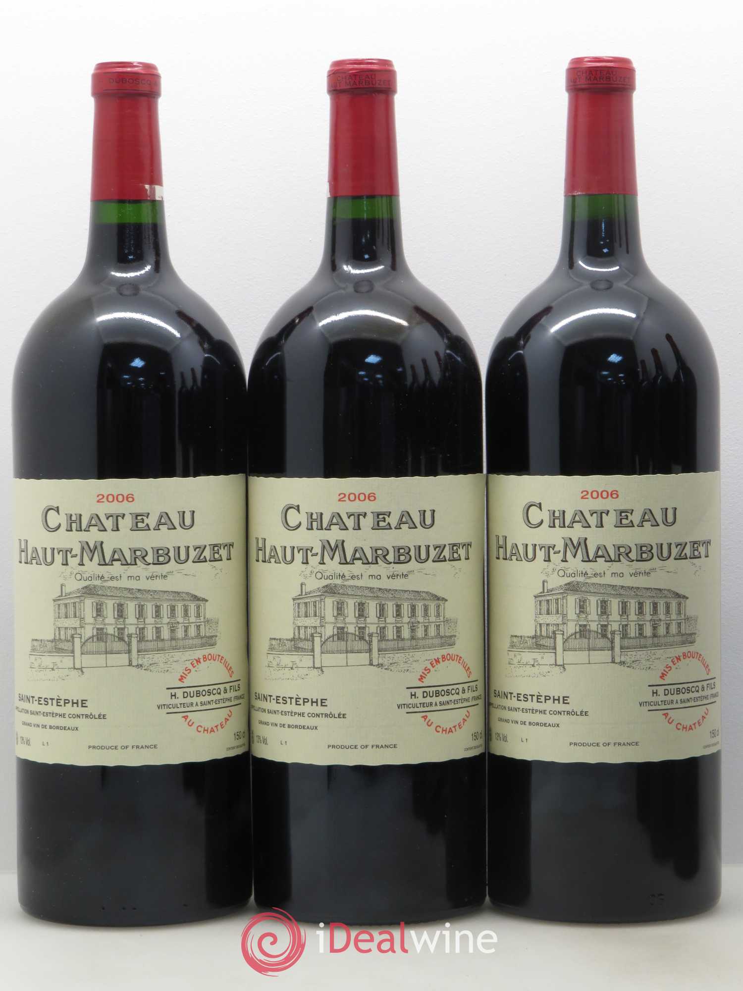 Château Haut Marbuzet 2006 - Lot de 6 magnums - 1