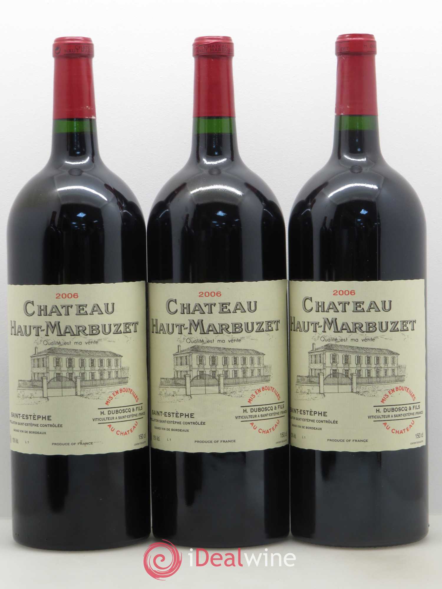 Château Haut Marbuzet 2006 - Lot de 6 magnums - 2