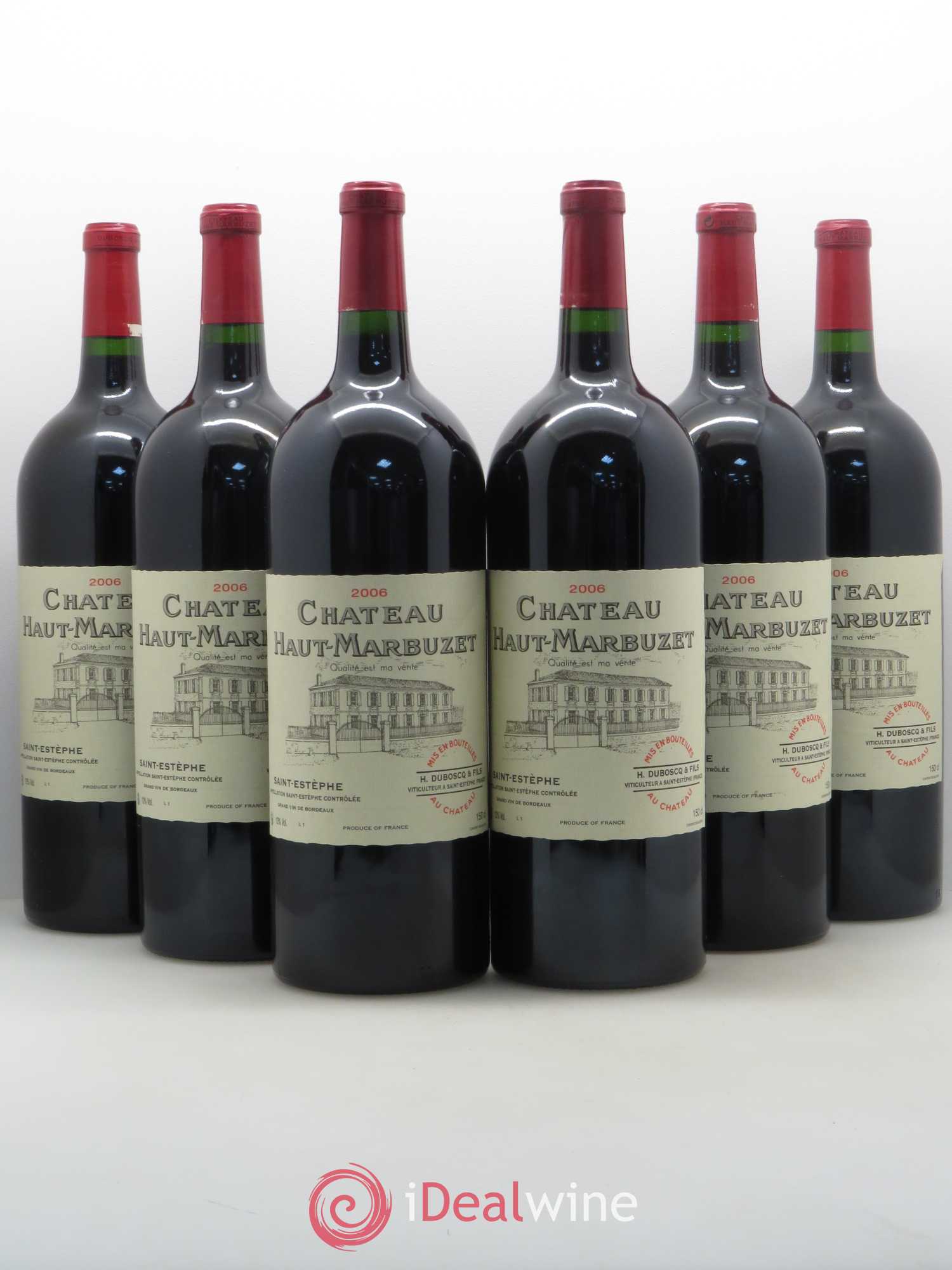 Château Haut Marbuzet 2006 - Lot de 6 magnums - 0