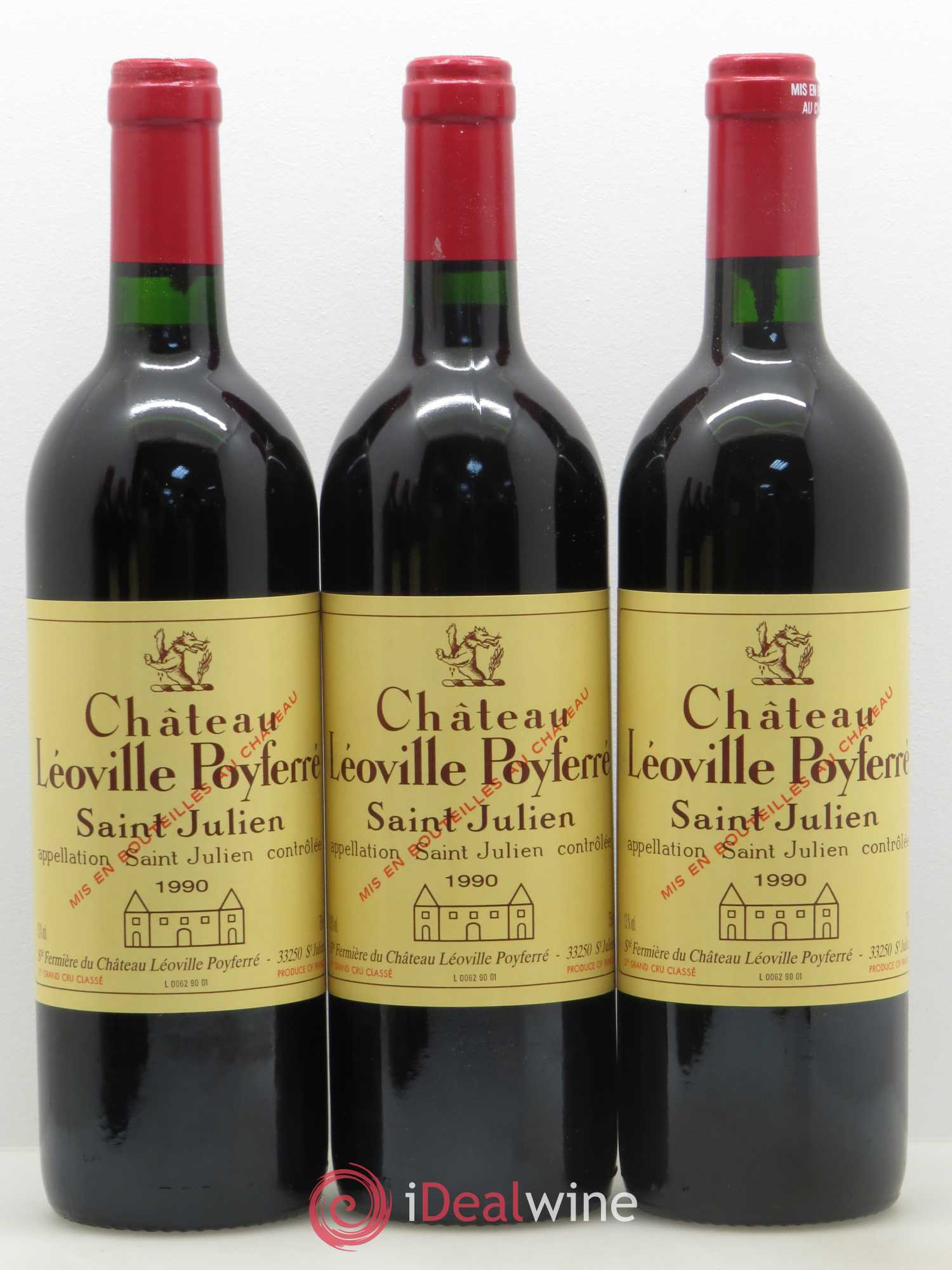 Château Léoville Poyferré 2ème Grand Cru Classé 1990 - Lot de 12 bouteilles - 2