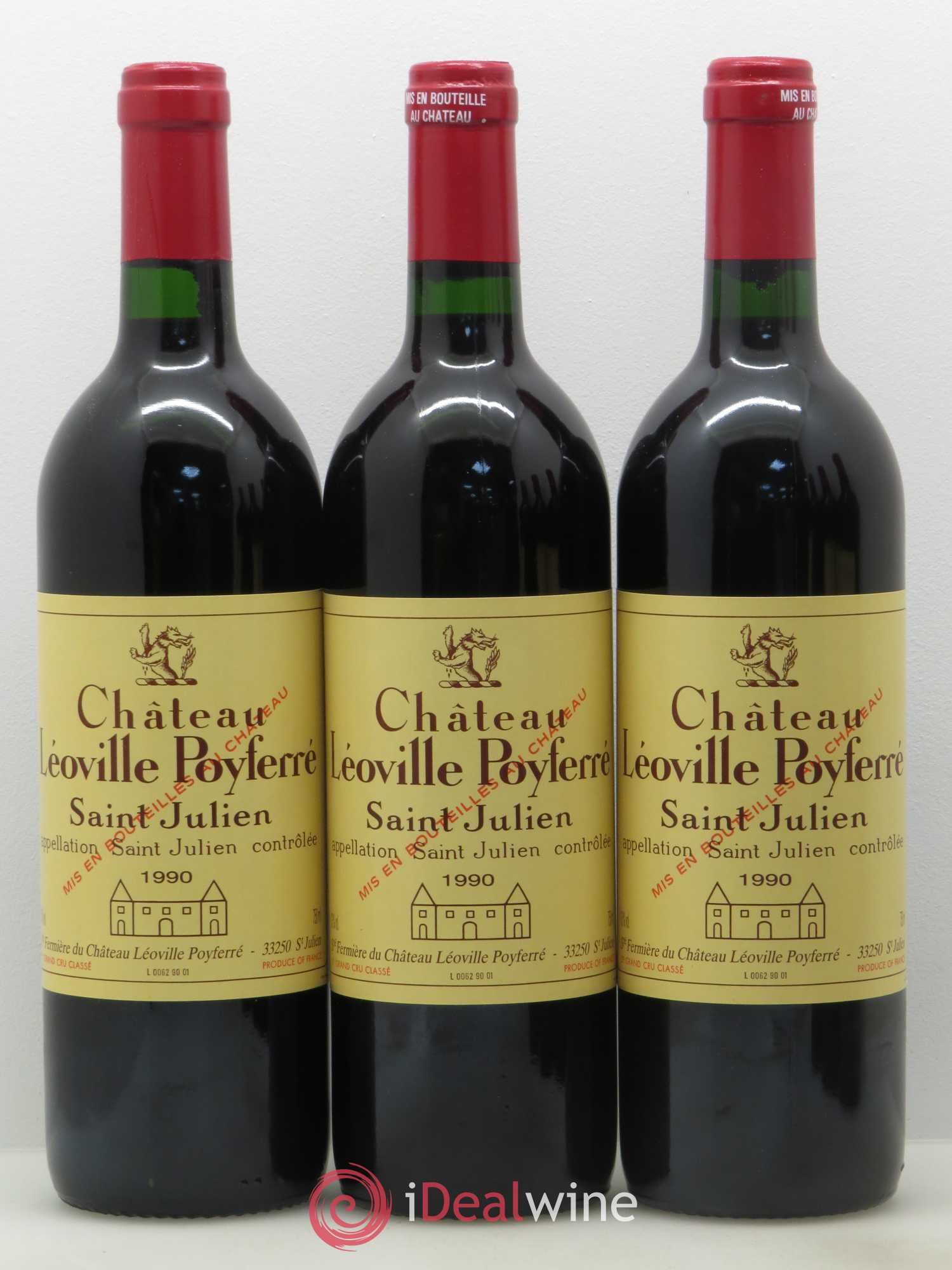 Château Léoville Poyferré 2ème Grand Cru Classé 1990 - Lot de 12 bouteilles - 3