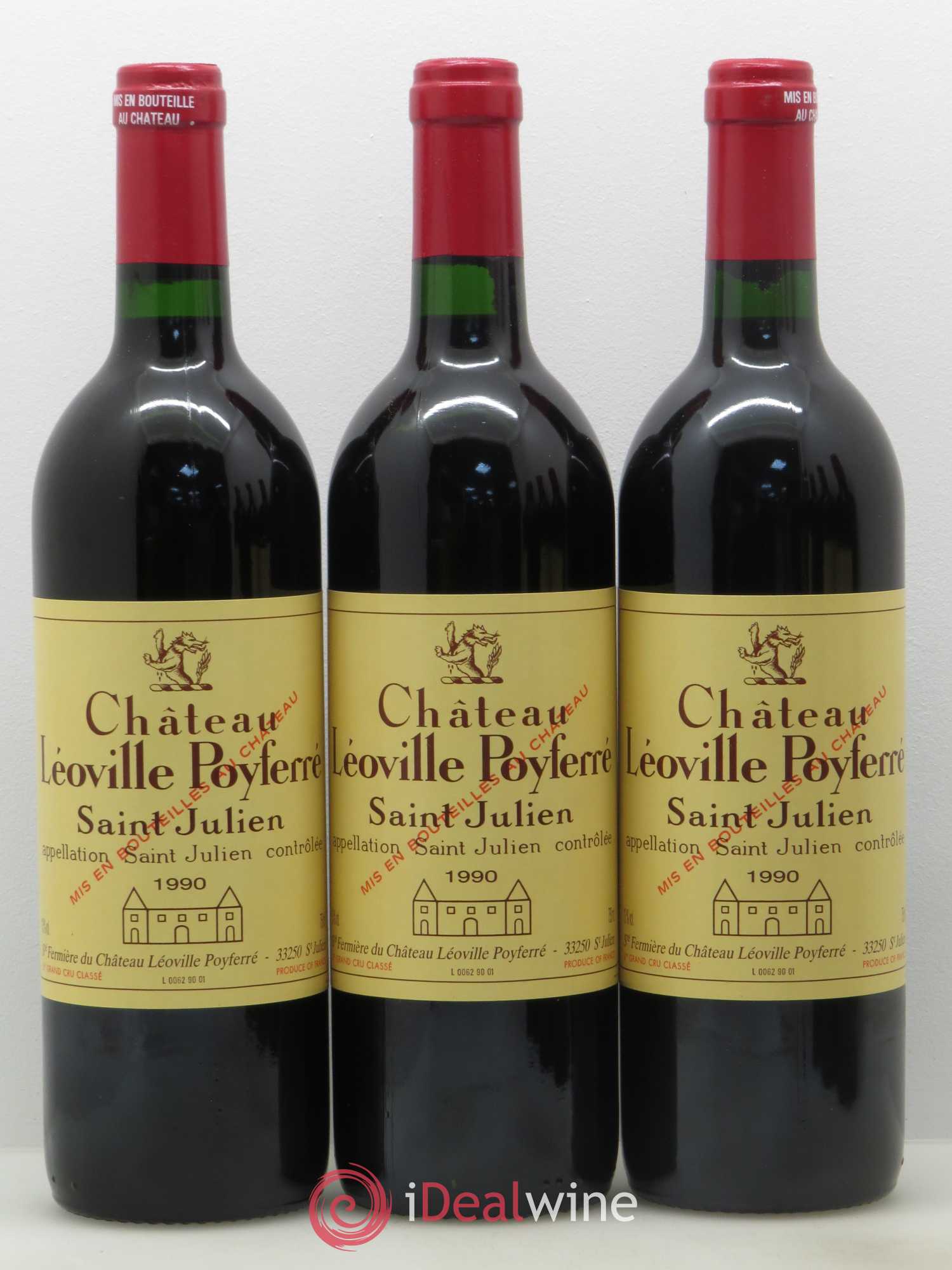 Château Léoville Poyferré 2ème Grand Cru Classé 1990 - Lot de 12 bouteilles - 4