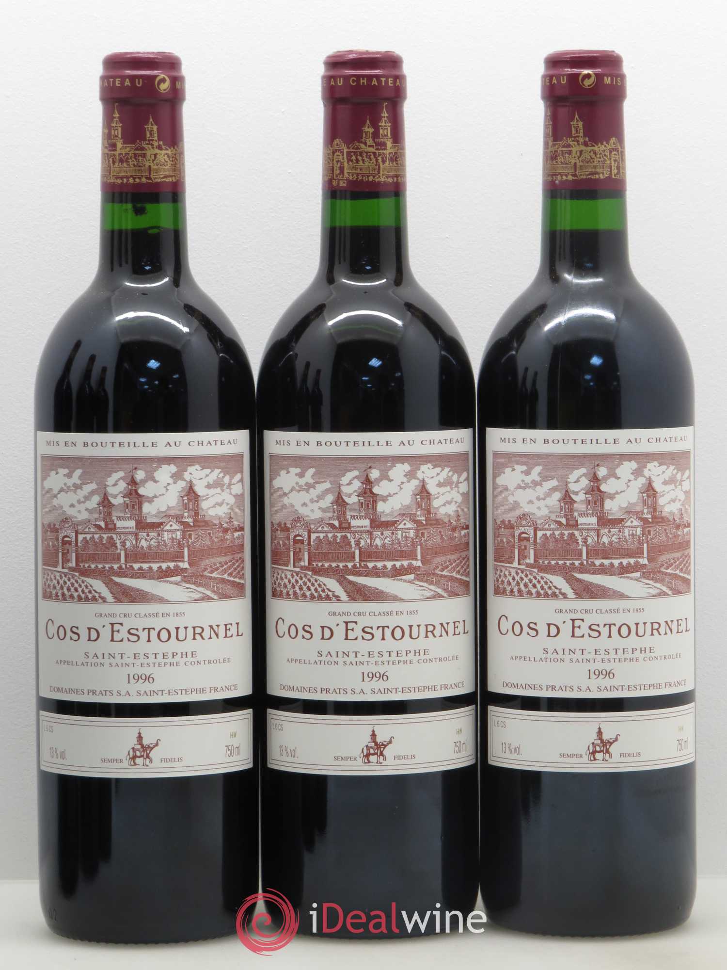 Cos d'Estournel 2ème Grand Cru Classé 1996 - Lot de 6 bouteilles - 1