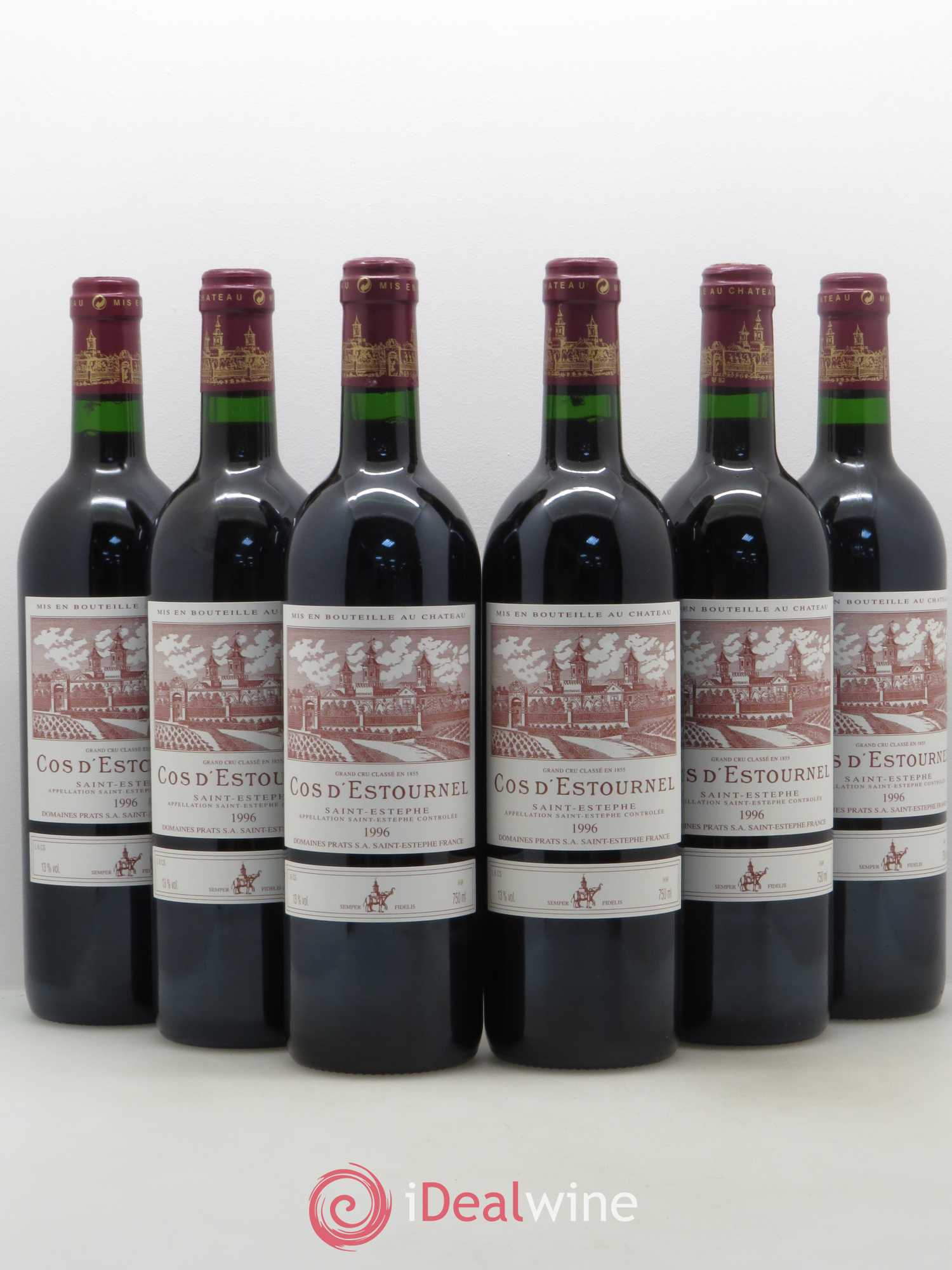 Cos d'Estournel 2ème Grand Cru Classé 1996 - Lot de 6 bouteilles - 0