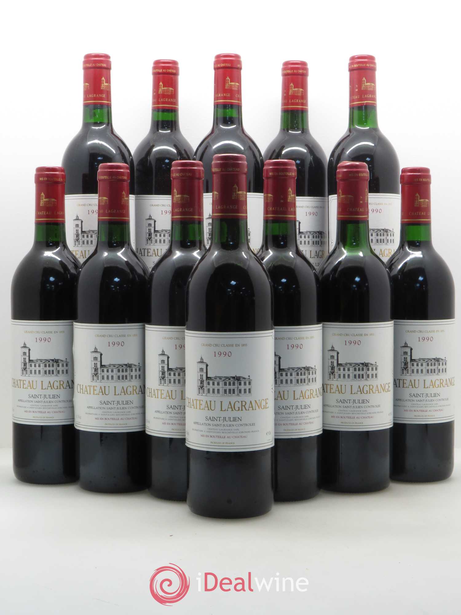 Château Lagrange 3ème Grand Cru Classé 1990 - Lot de 12 bouteilles - 0