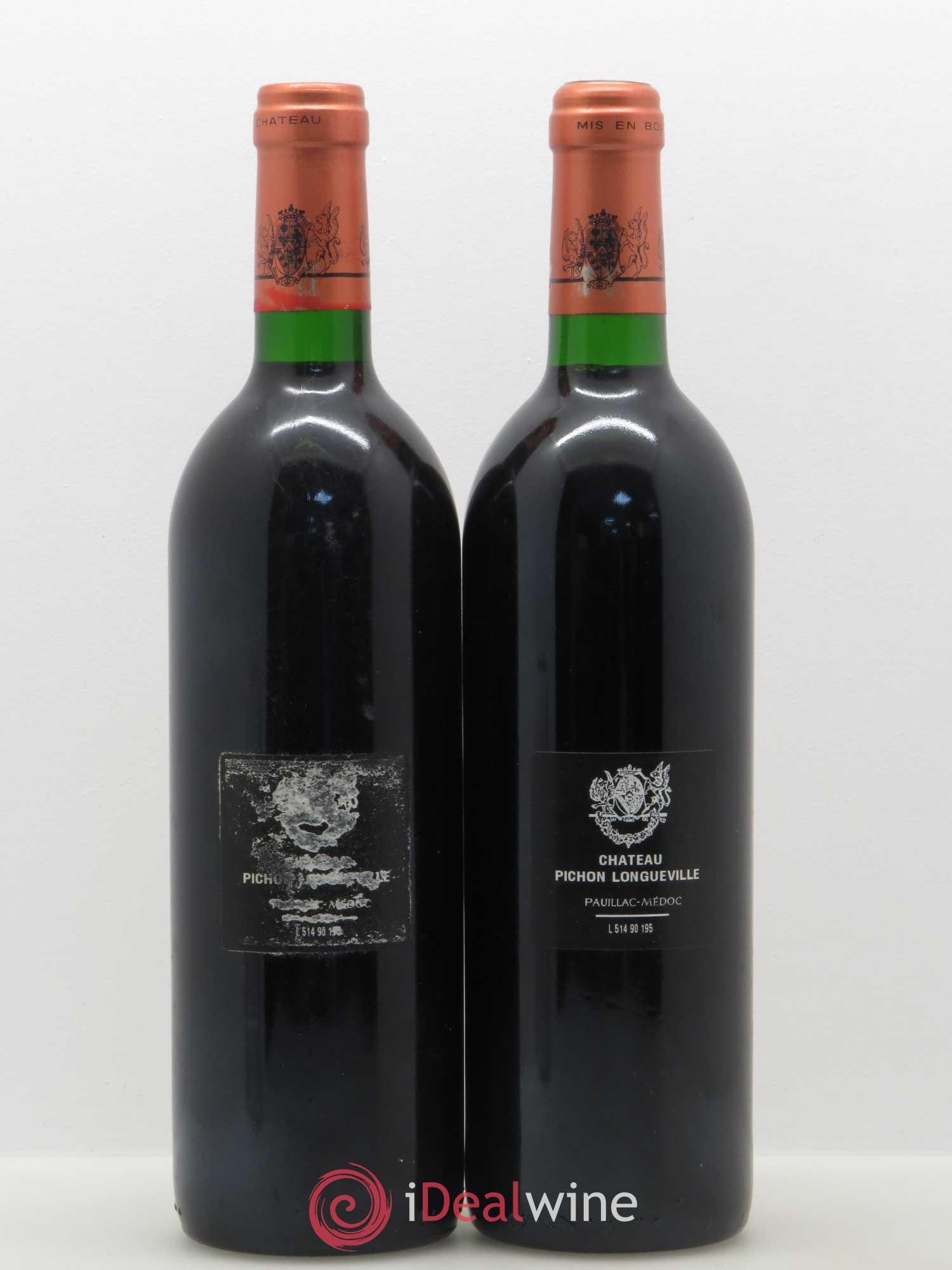 Pichon Longueville Baron 2ème Grand Cru Classé 1990 - Lot de 2 bouteilles - 1