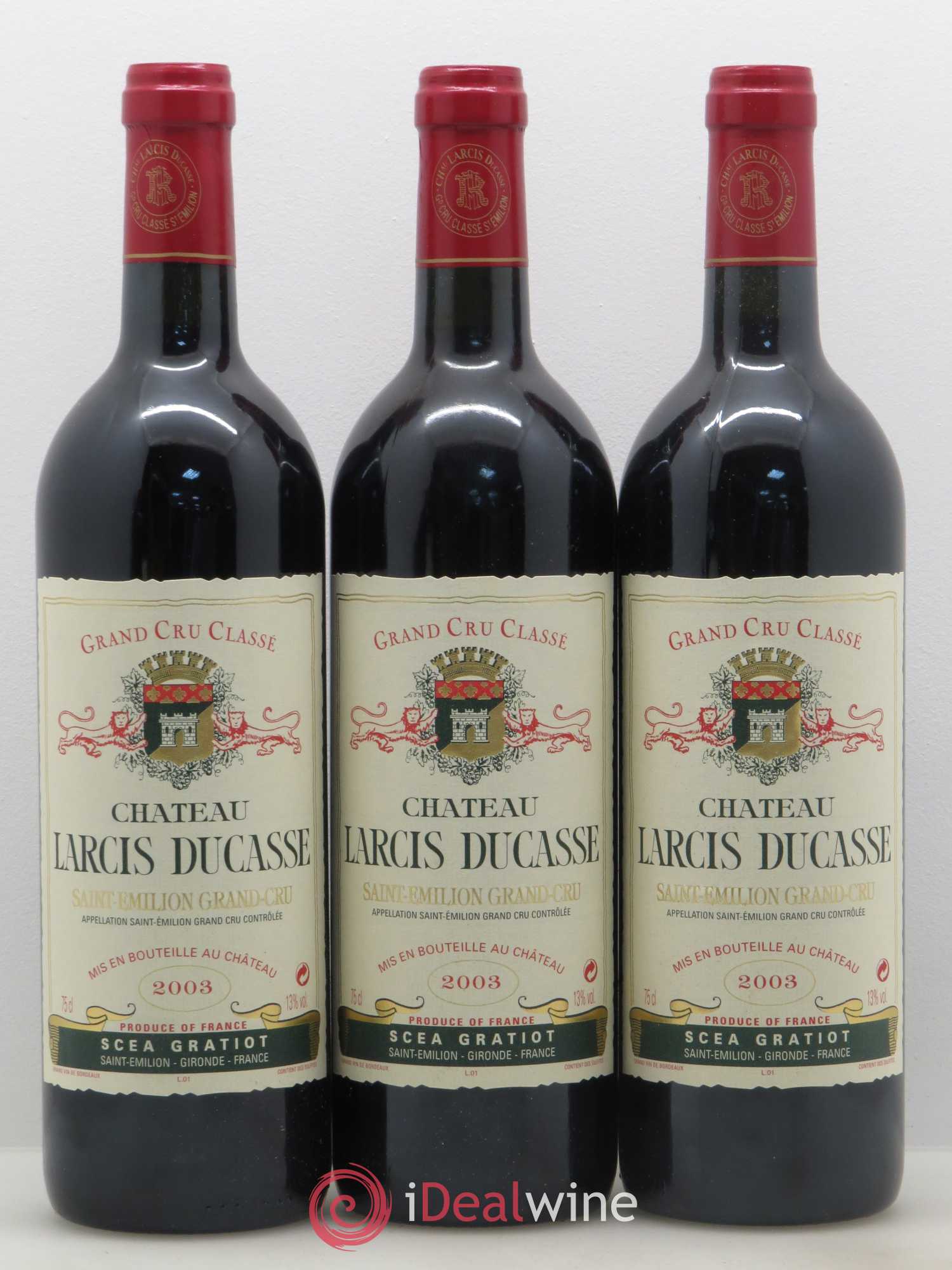 Château Larcis Ducasse 1er Grand Cru Classé B 2003 - Lot de 12 bouteilles - 4