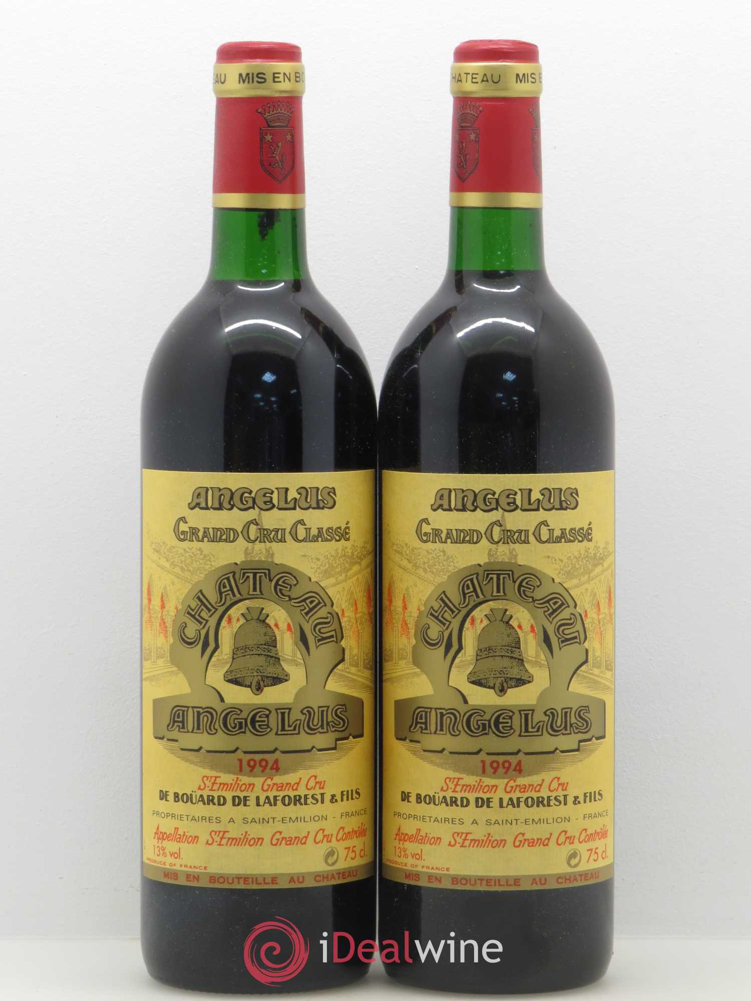 Château Angélus 1er Grand Cru Classé A 1994 - Lot de 2 bouteilles - 0