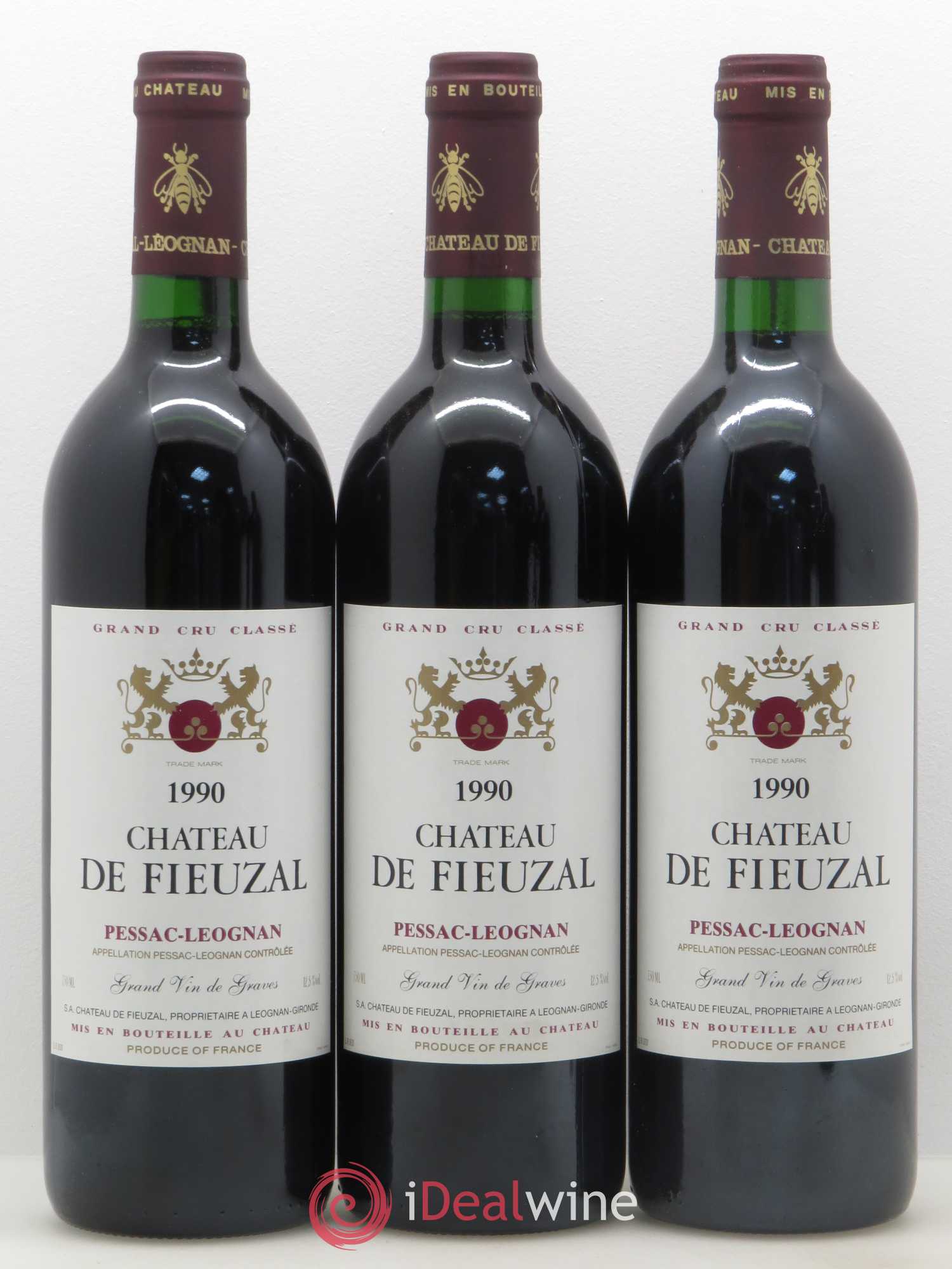 Château de Fieuzal Cru Classé de Graves 1990 - Lot de 12 bouteilles - 2