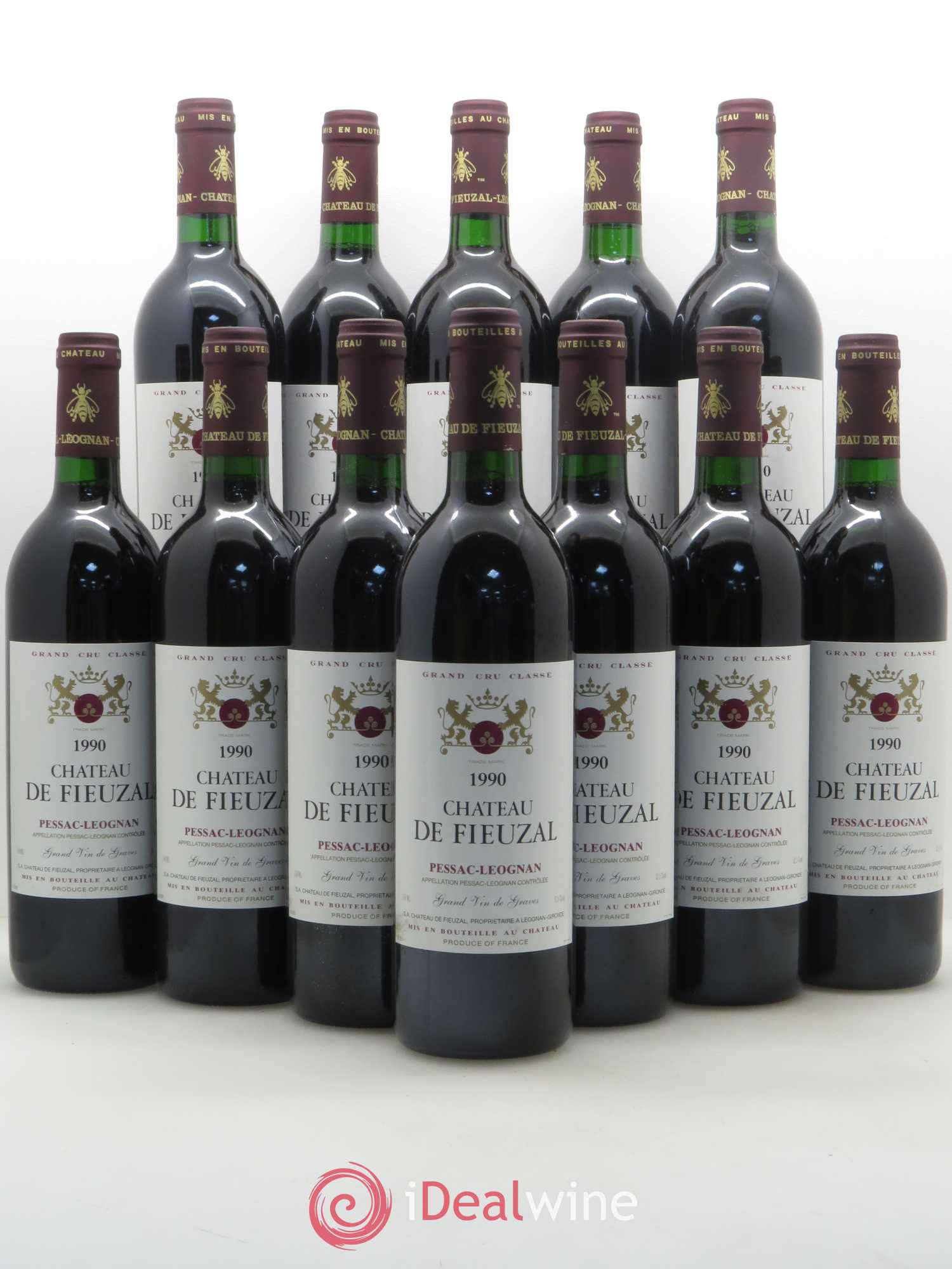 Château de Fieuzal Cru Classé de Graves 1990 - Lot de 12 bouteilles - 0