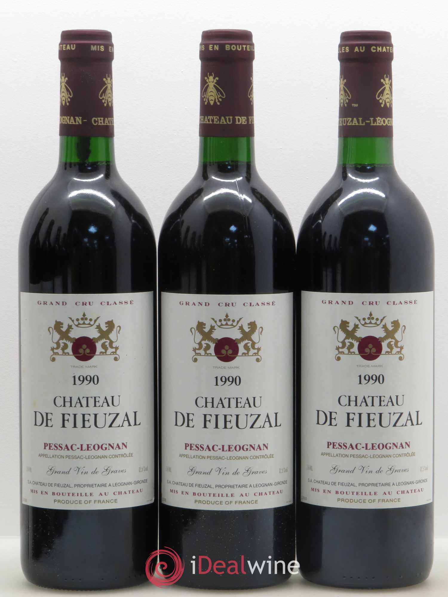 Buy Château de Fieuzal Cru Classé de Graves 1990 (lot: B2118617-6580)