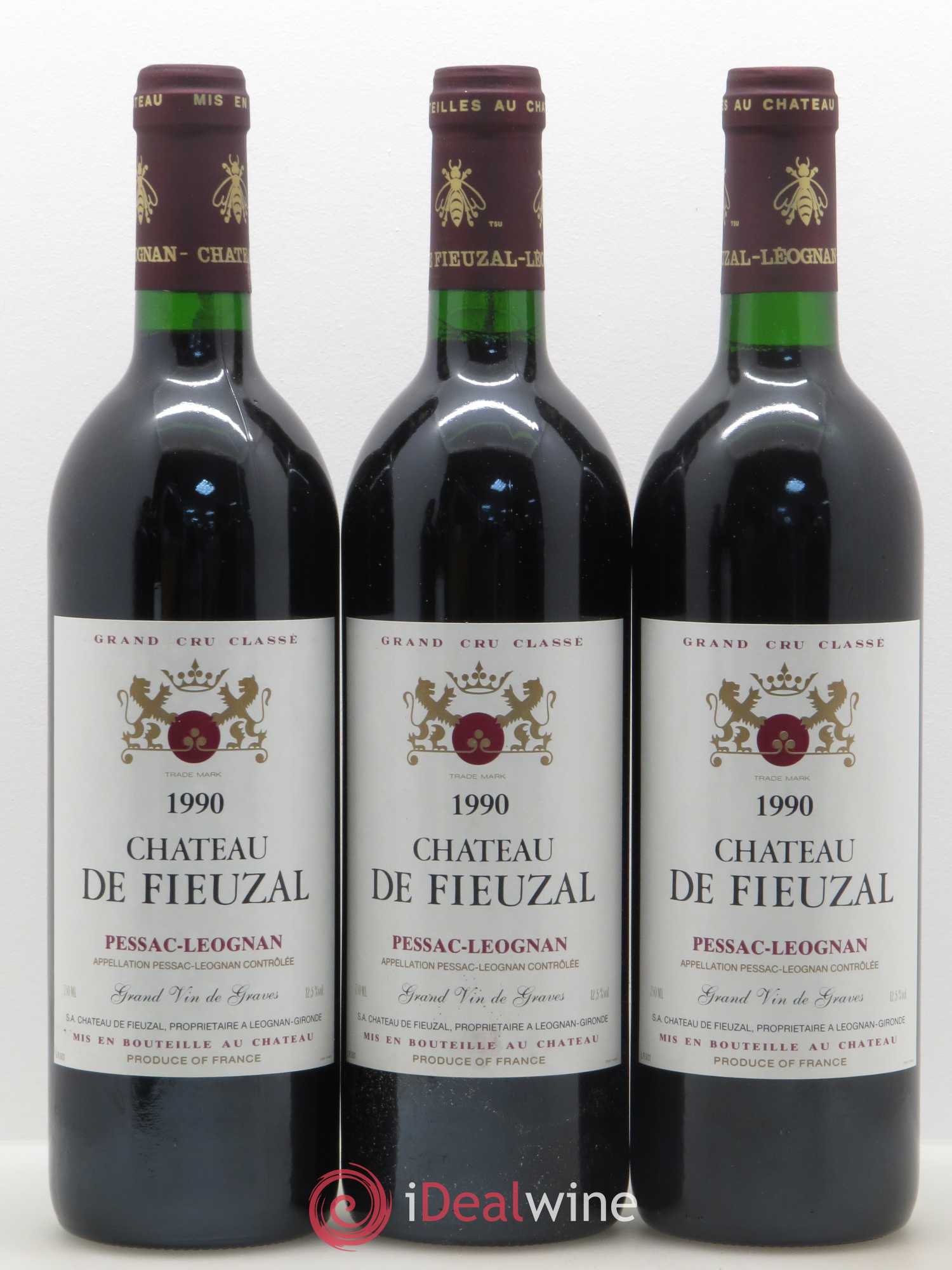 Château de Fieuzal Cru Classé de Graves 1990 - Lot de 12 bouteilles - 2