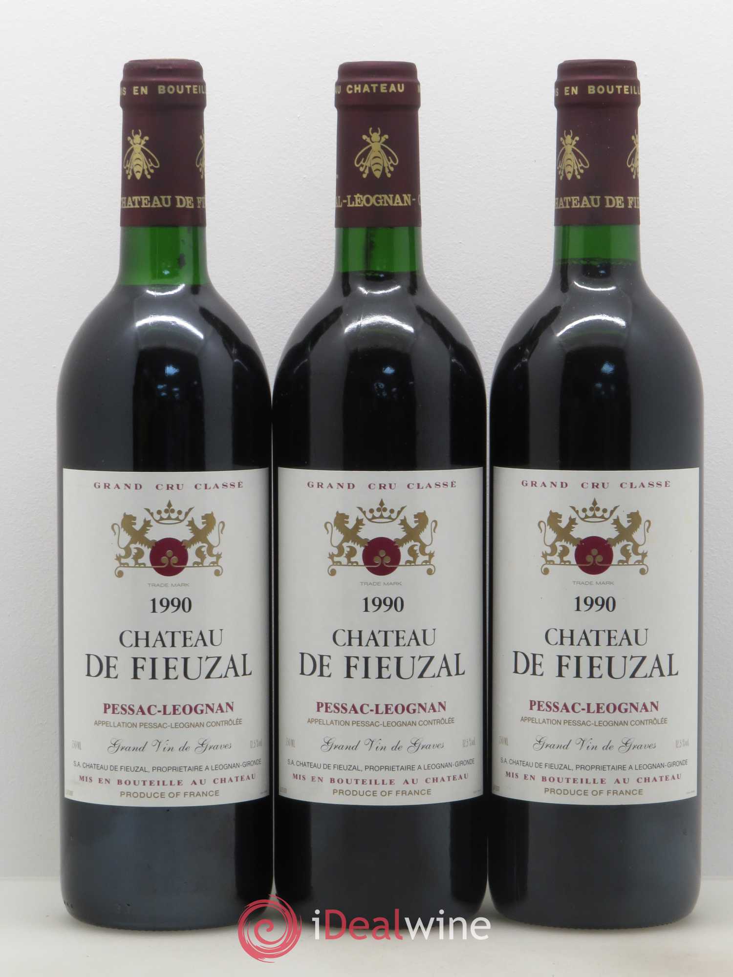 Château de Fieuzal Cru Classé de Graves 1990 - Lot de 12 bouteilles - 3