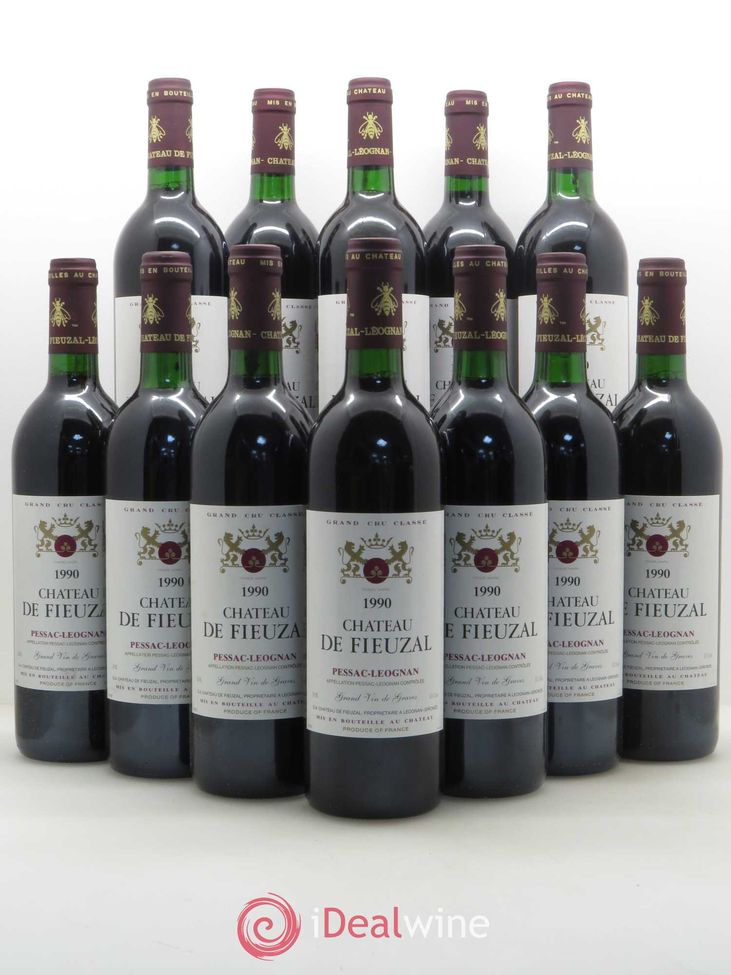 Château de Fieuzal Cru Classé de Graves 1990 - Lot de 12 bouteilles - 0