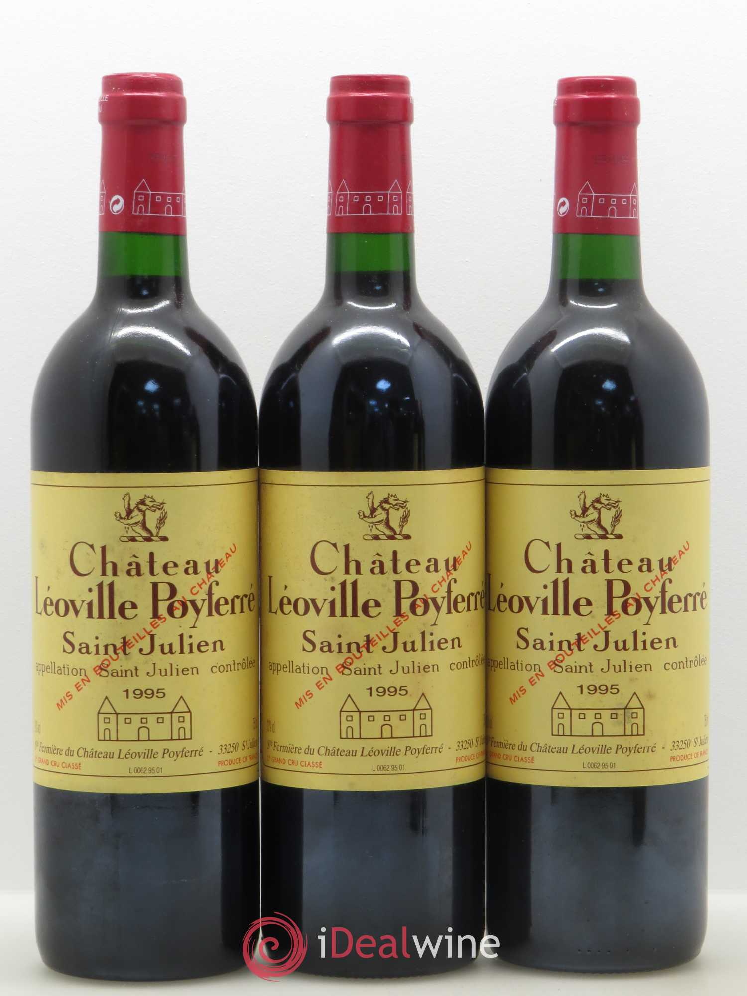 Château Léoville Poyferré 2ème Grand Cru Classé 1995 - Lot de 12 bouteilles - 2