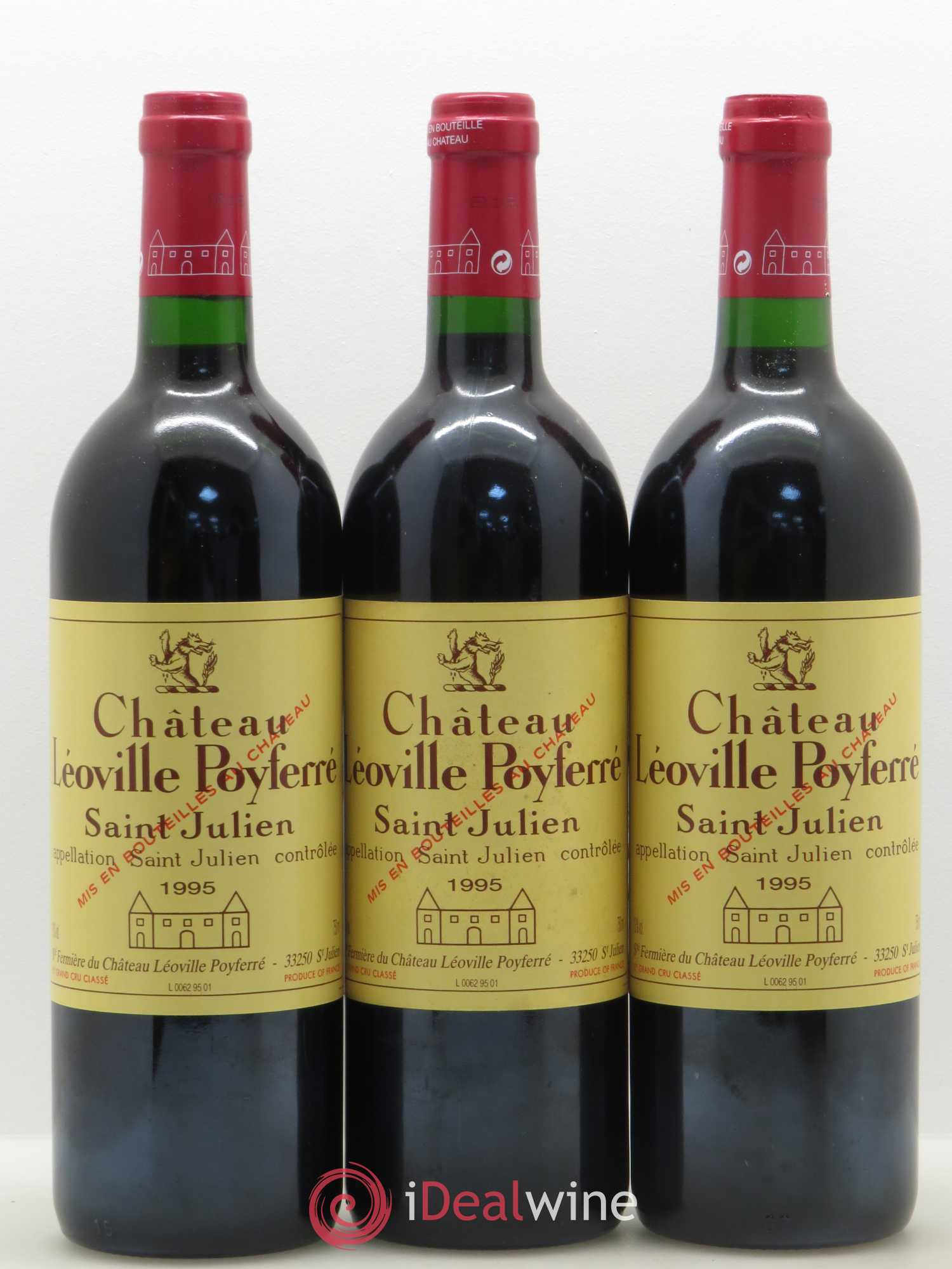 Château Léoville Poyferré 2ème Grand Cru Classé 1995 - Lot de 12 bouteilles - 3