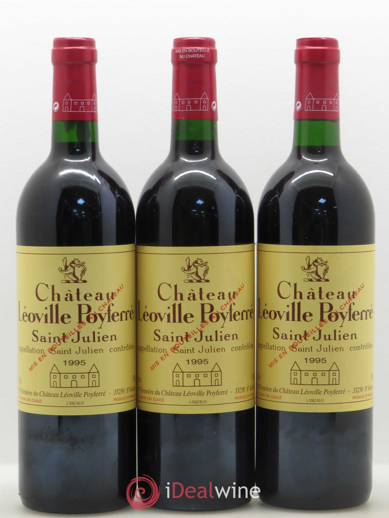 Château Léoville Poyferré 2ème Grand Cru Classé 1995 - Lot de 12 bouteilles - 4