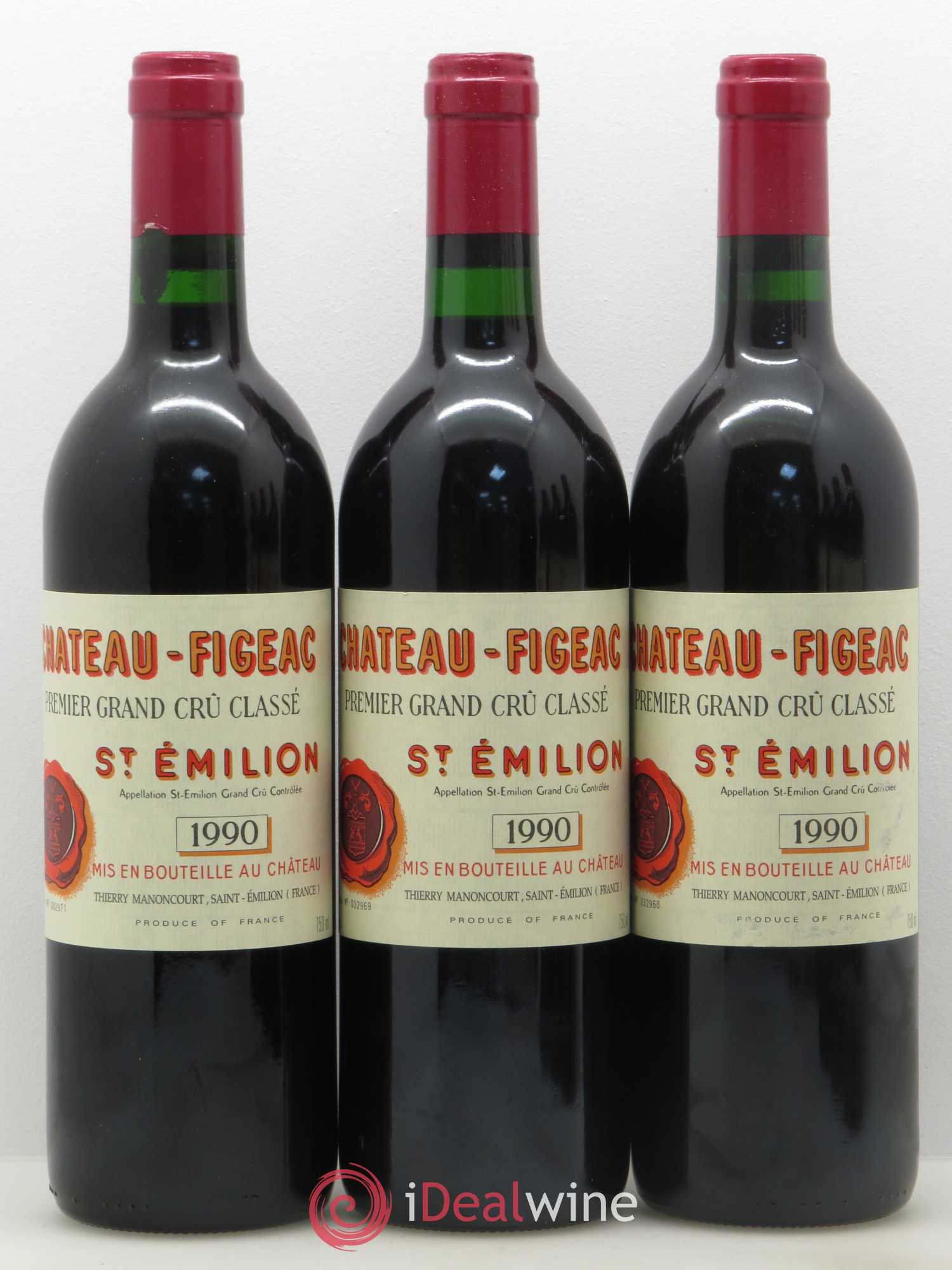 Château Figeac 1er Grand Cru Classé A 1990 - Lot de 12 bouteilles - 2