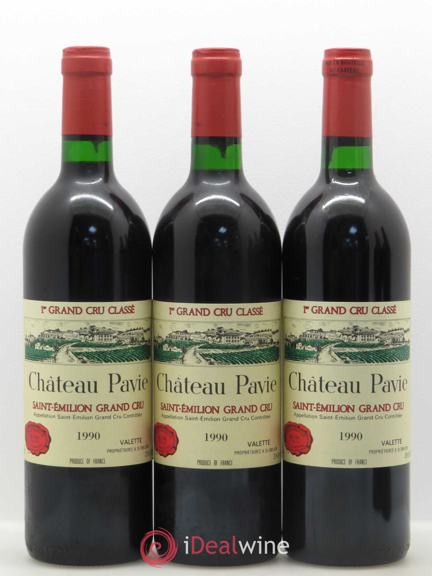 Château Pavie 1er Grand Cru Classé A 1990 - Lot de 12 bouteilles - 2