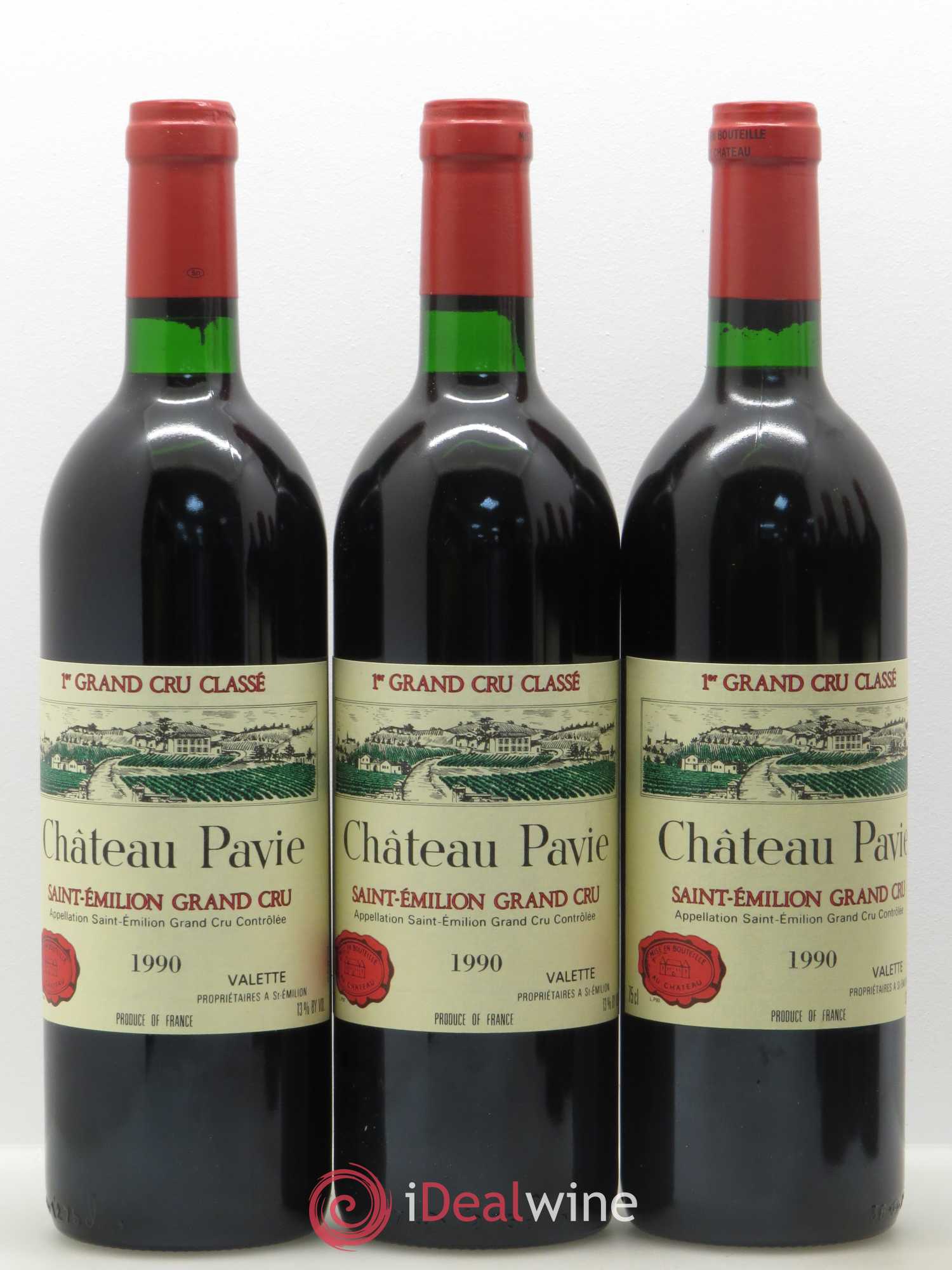 Château Pavie 1er Grand Cru Classé A 1990 - Lot de 12 bouteilles - 3