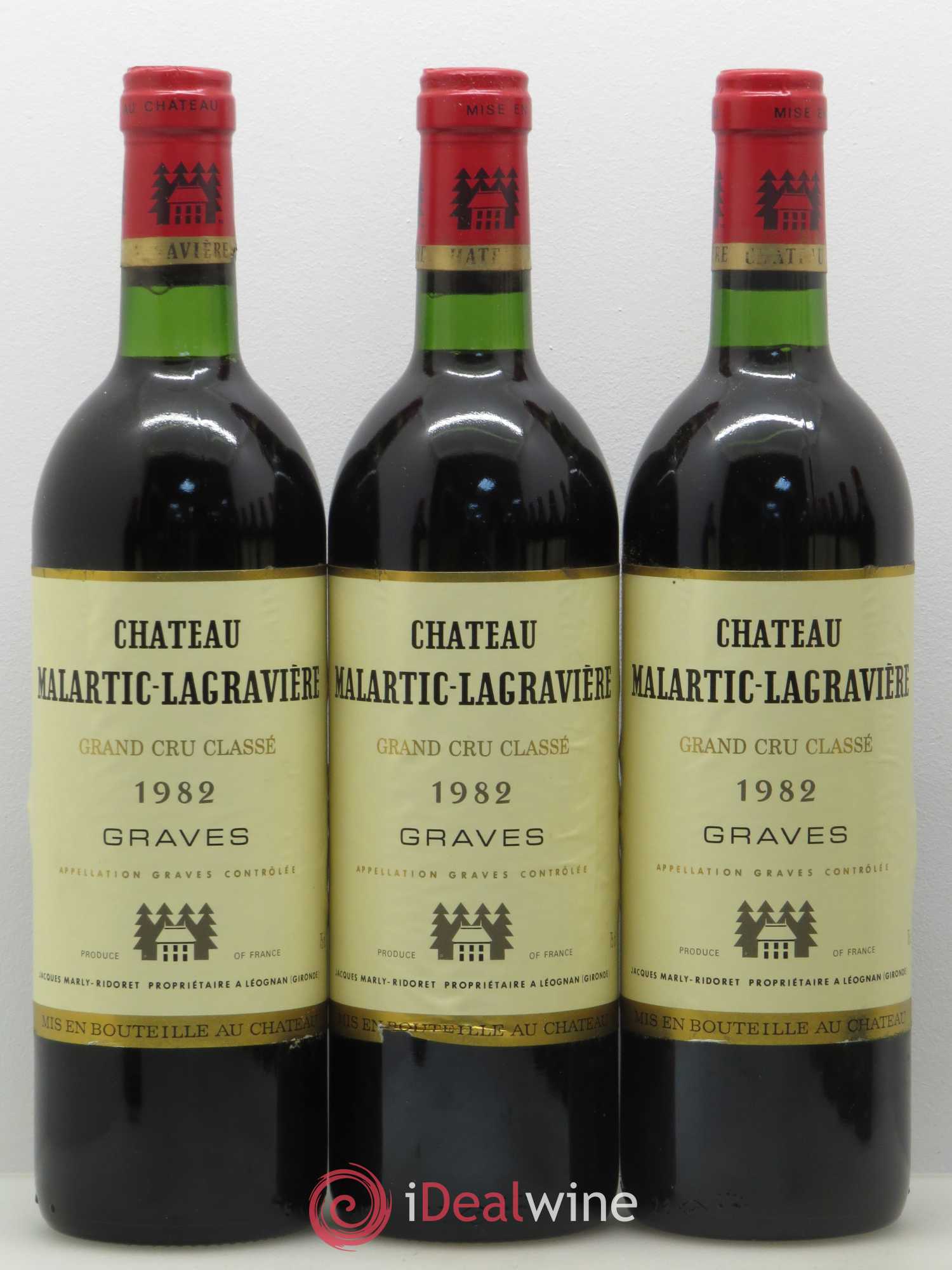 Château Malartic-Lagravière Cru Classé de Graves 1982 - Lot de 12 bouteilles - 3