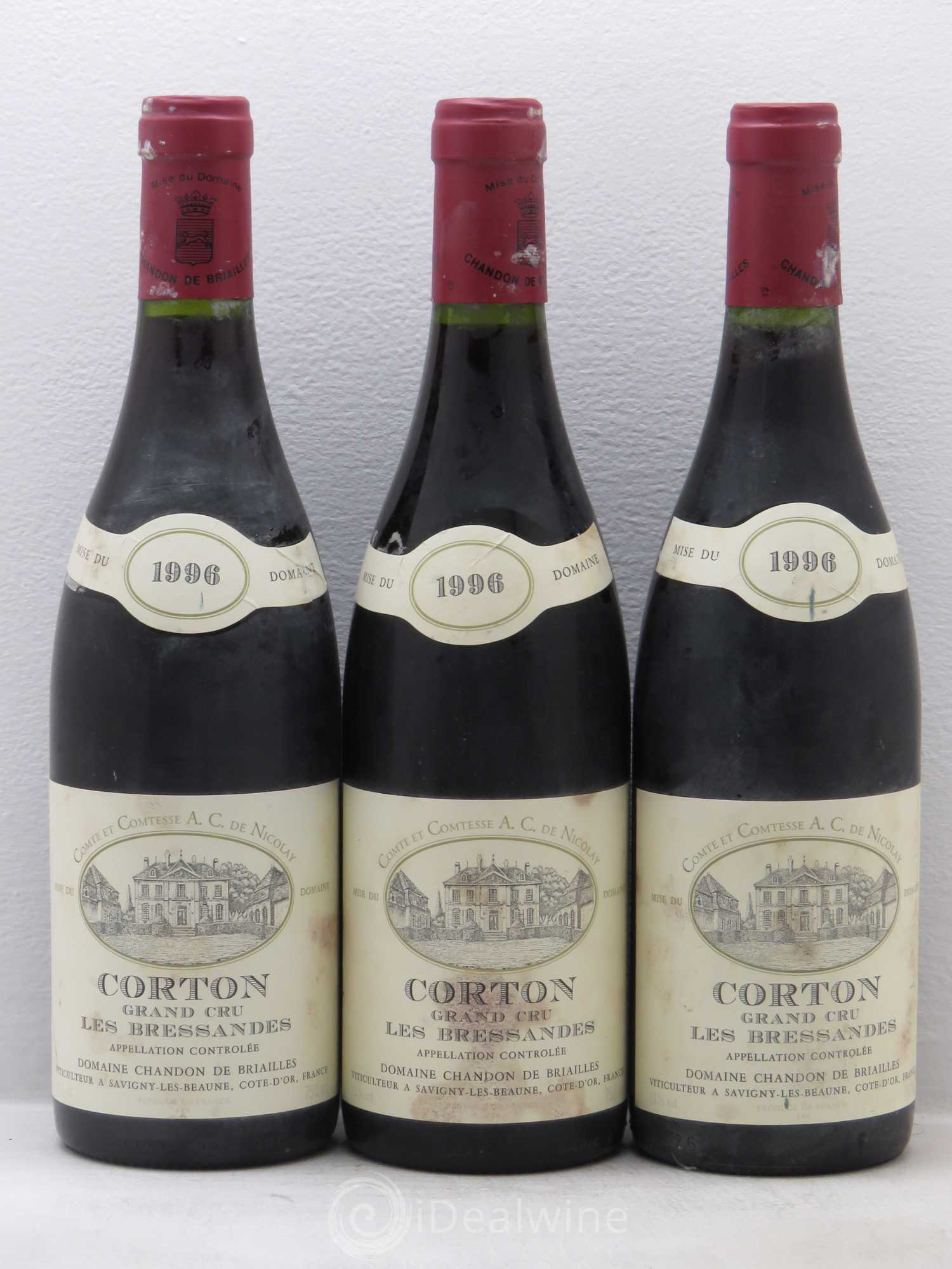 Corton Grand Cru 1996 - Lot de 3 bouteilles - 0