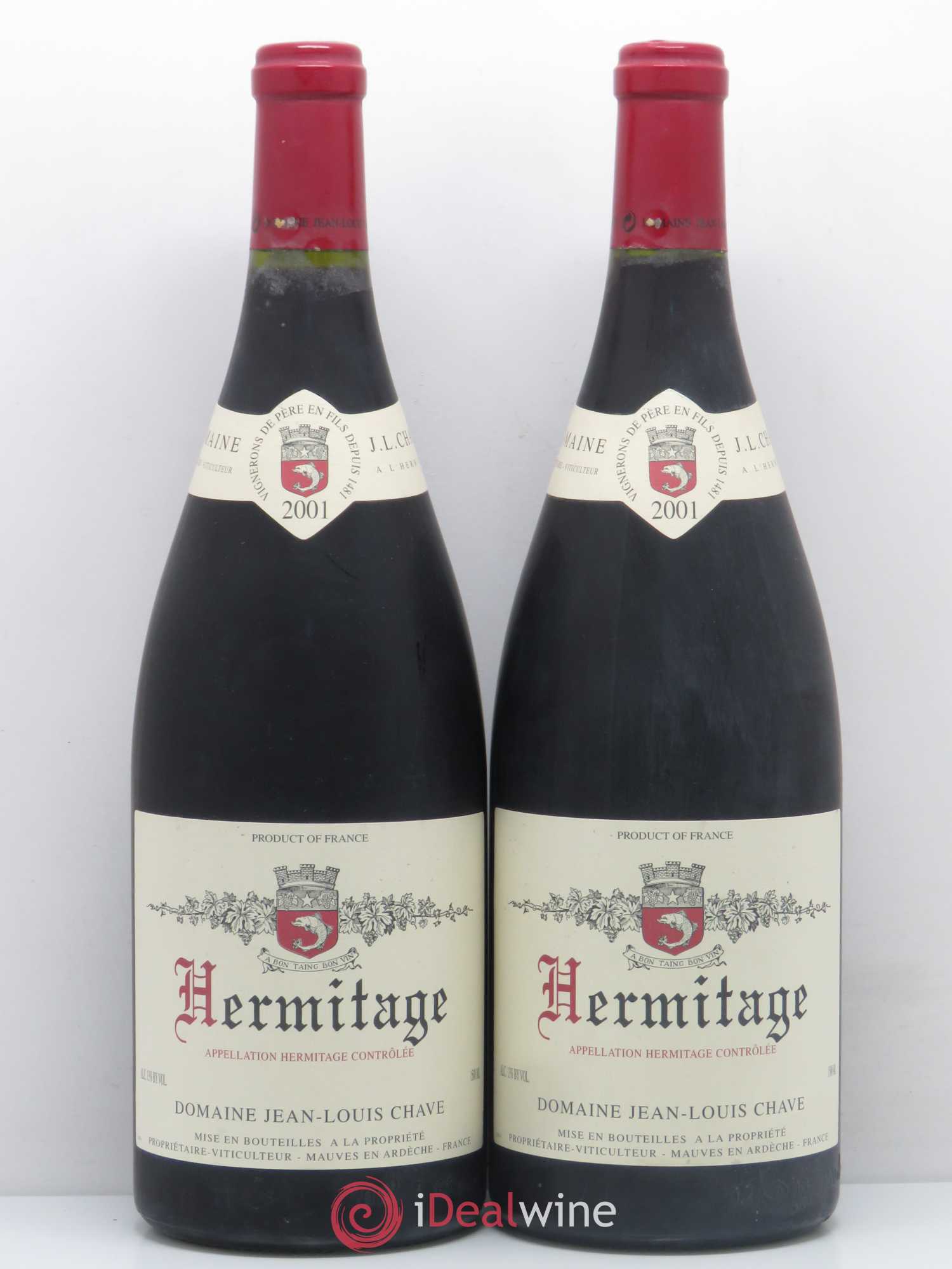 Hermitage Jean-Louis Chave 2001 - Lot de 2 magnums - 0