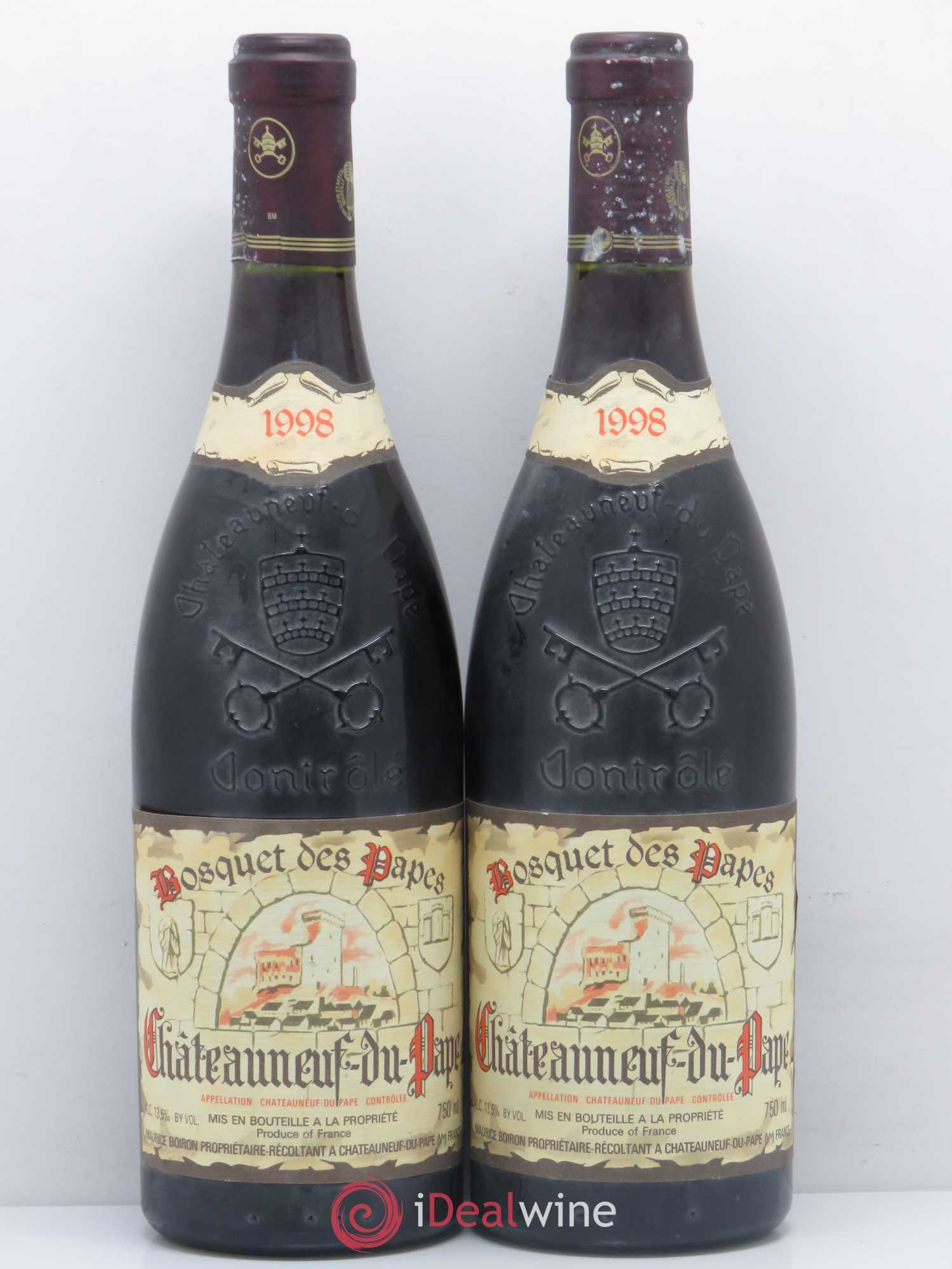 Châteauneuf-du-Pape Domaine Bosquet Des Papes 1998 - Posten von 2 Flaschen - 0