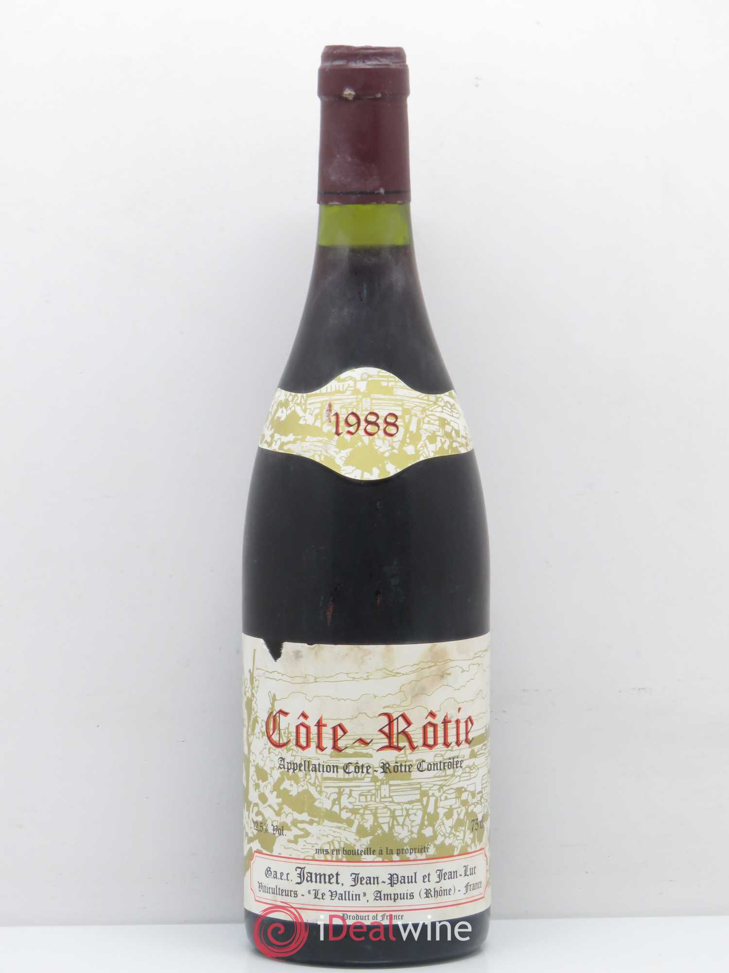 Côte-Rôtie Jamet (Domaine) 1988 - Lot de 1 bouteille - 0