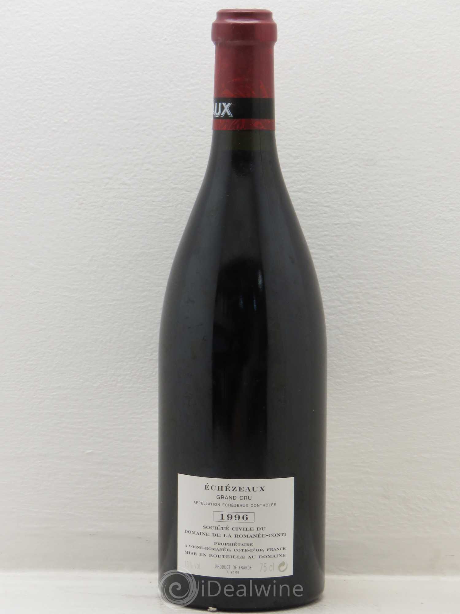 Echezeaux Grand Cru Domaine de la Romanée-Conti 1996 - Lot de 1 bouteille - 1