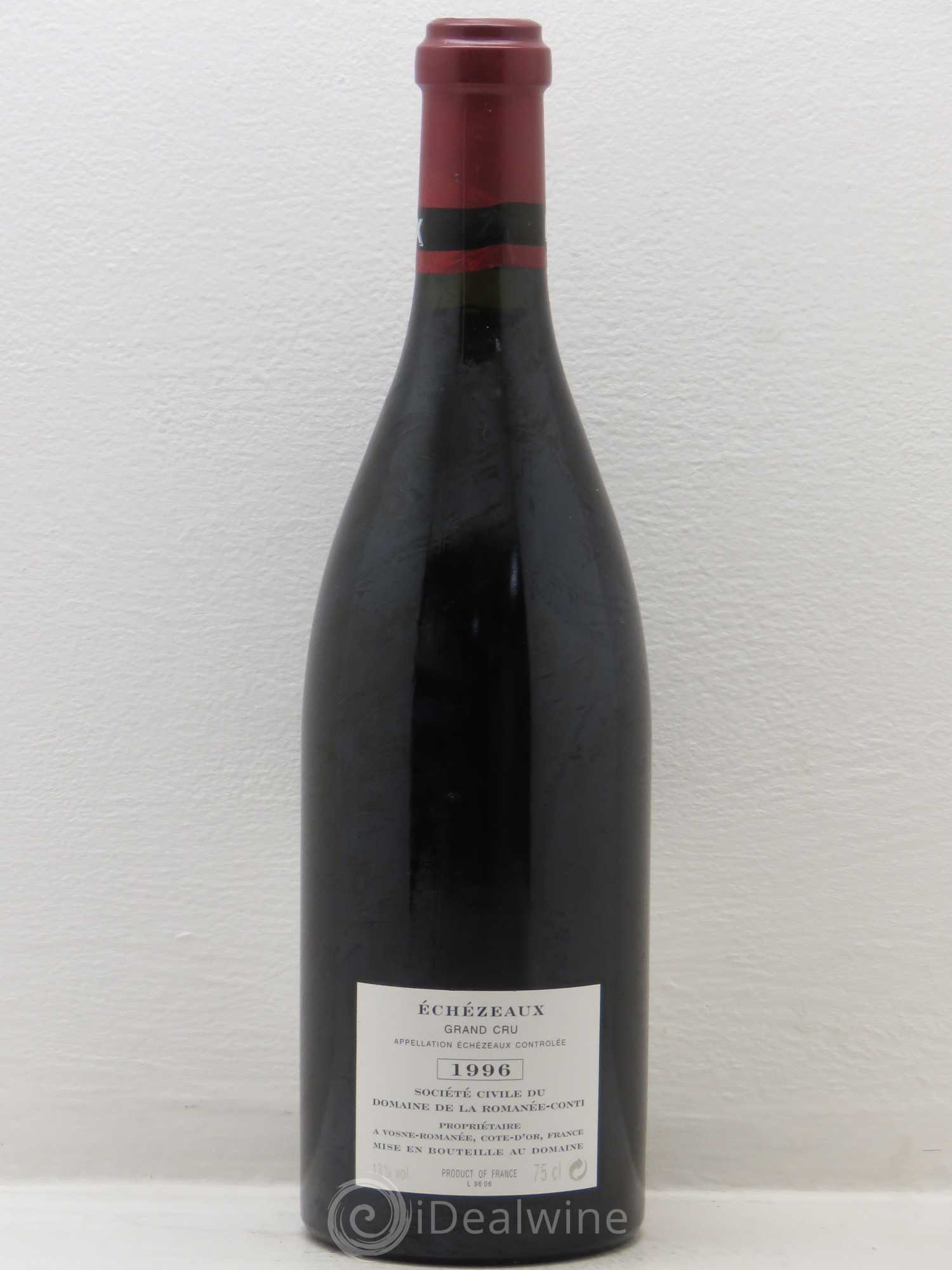 Echezeaux Grand Cru Domaine de la Romanée-Conti 1996 - Lot de 1 bouteille - 1