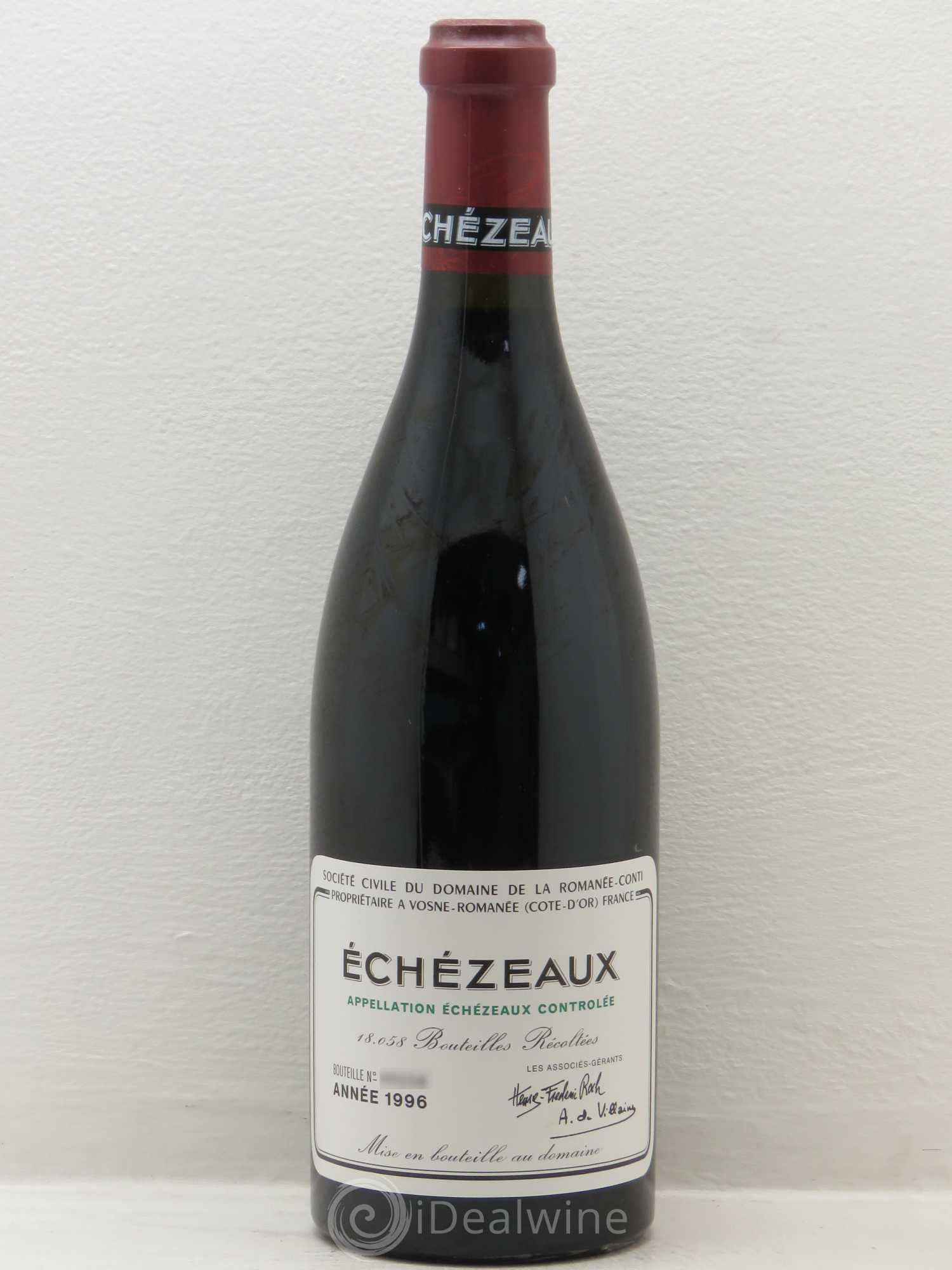 Echezeaux Grand Cru Domaine de la Romanée-Conti 1996 - Lot de 1 bouteille - 0