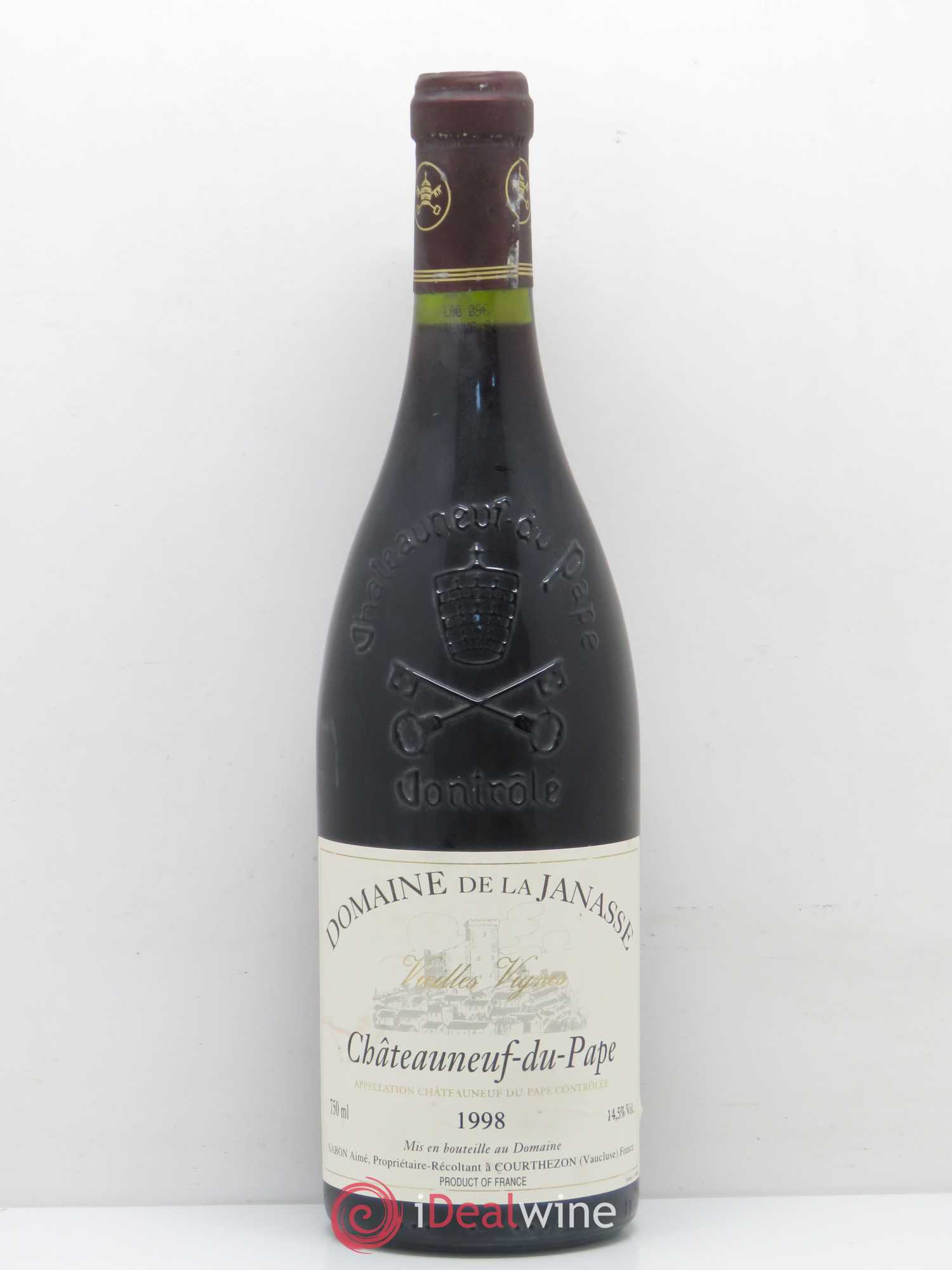 Châteauneuf-du-Pape Cuvée Vieilles Vignes La Janasse (Domaine de) 1998 - Lot de 1 bouteille - 0