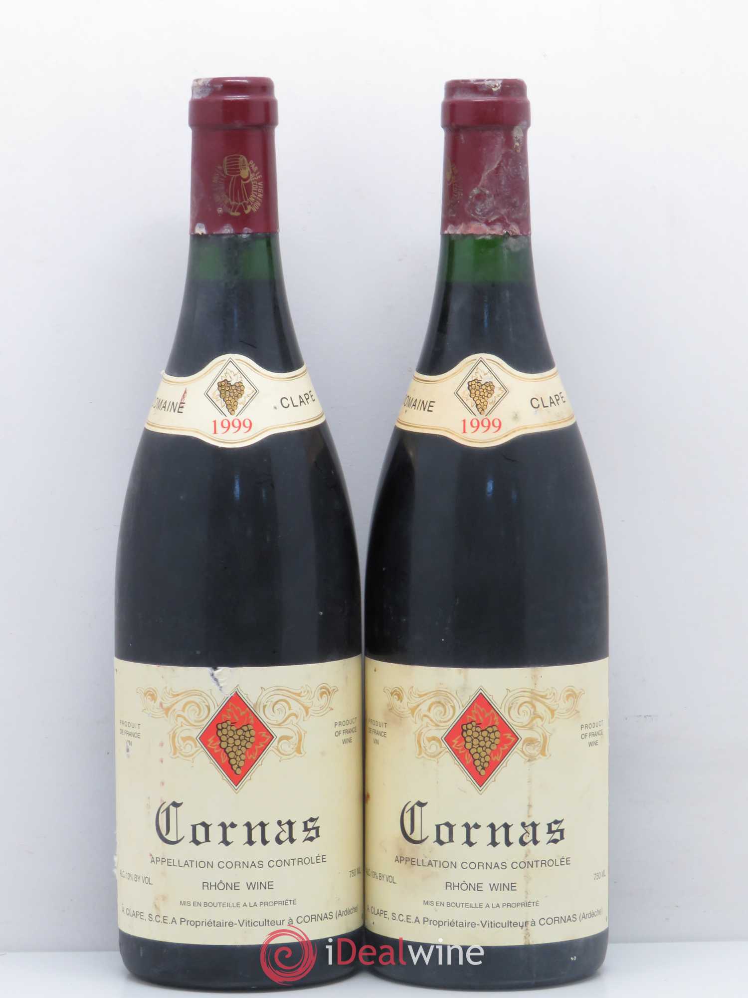 Cornas Auguste Clape 1999 - Lot de 2 bouteilles - 0