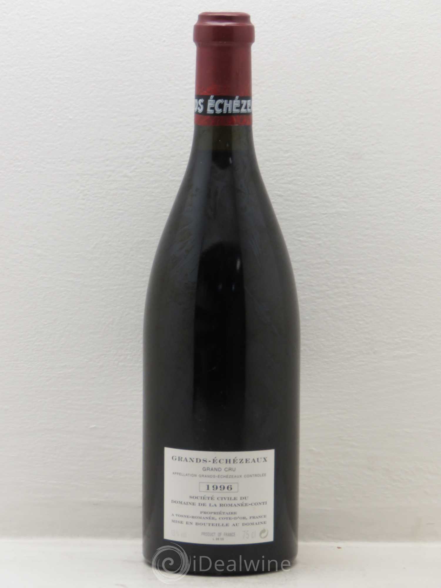 Grands-Echezeaux Grand Cru Domaine de la Romanée-Conti 1996 - Lot de 1 bouteille - 1