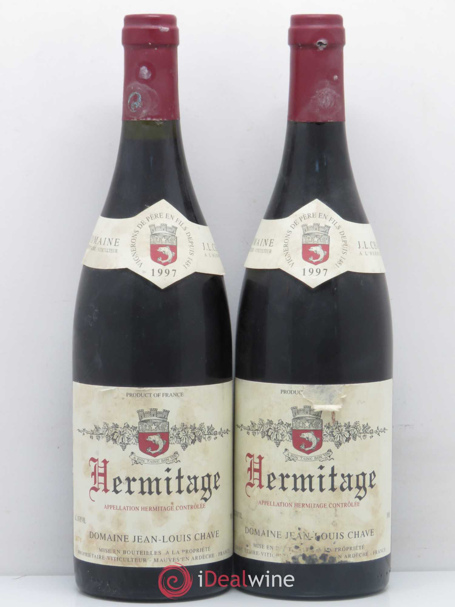 Hermitage Jean-Louis Chave 1997 - Lot de 2 bouteilles - 0