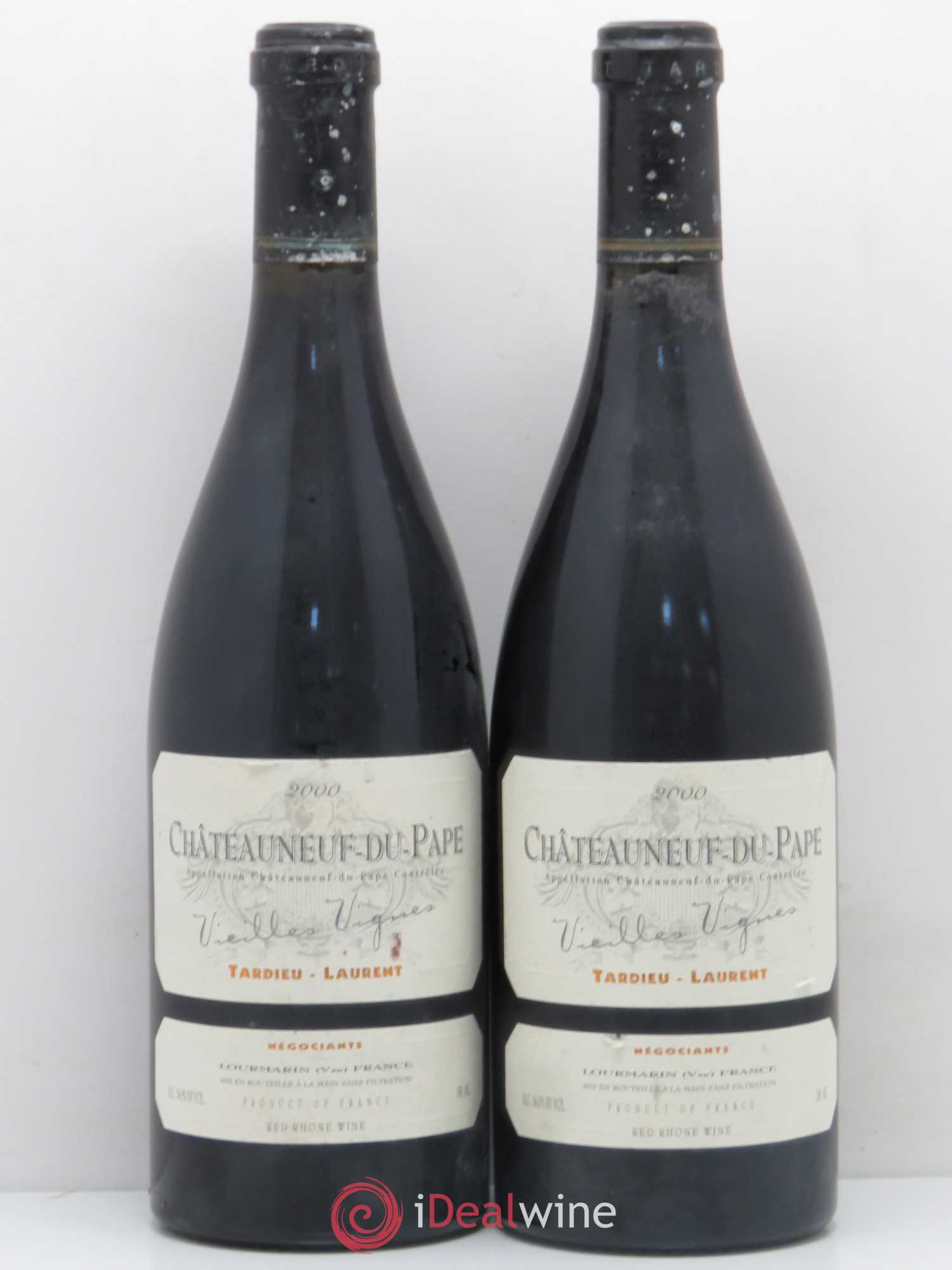 Châteauneuf-du-Pape Tardieu-Laurent Vieilles vignes Famille Tardieu 2000 - Lot de 2 bouteilles - 0