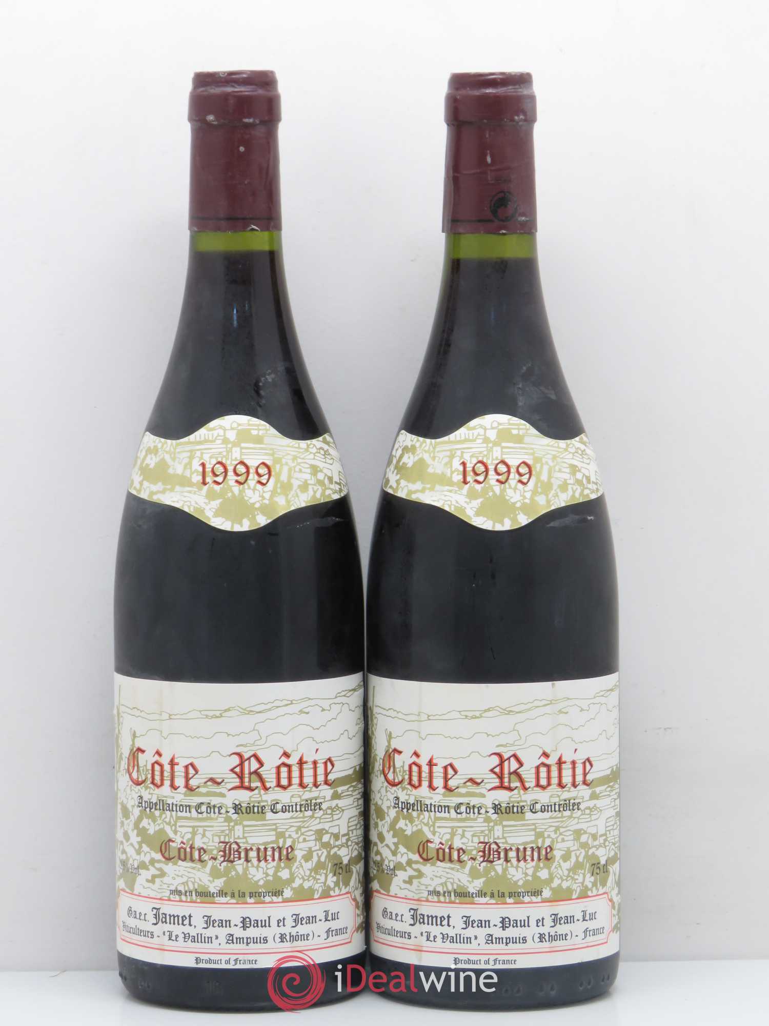 Côte-Rôtie Côte Brune Jamet (Domaine) 1999 - Lot de 2 bouteilles - 0