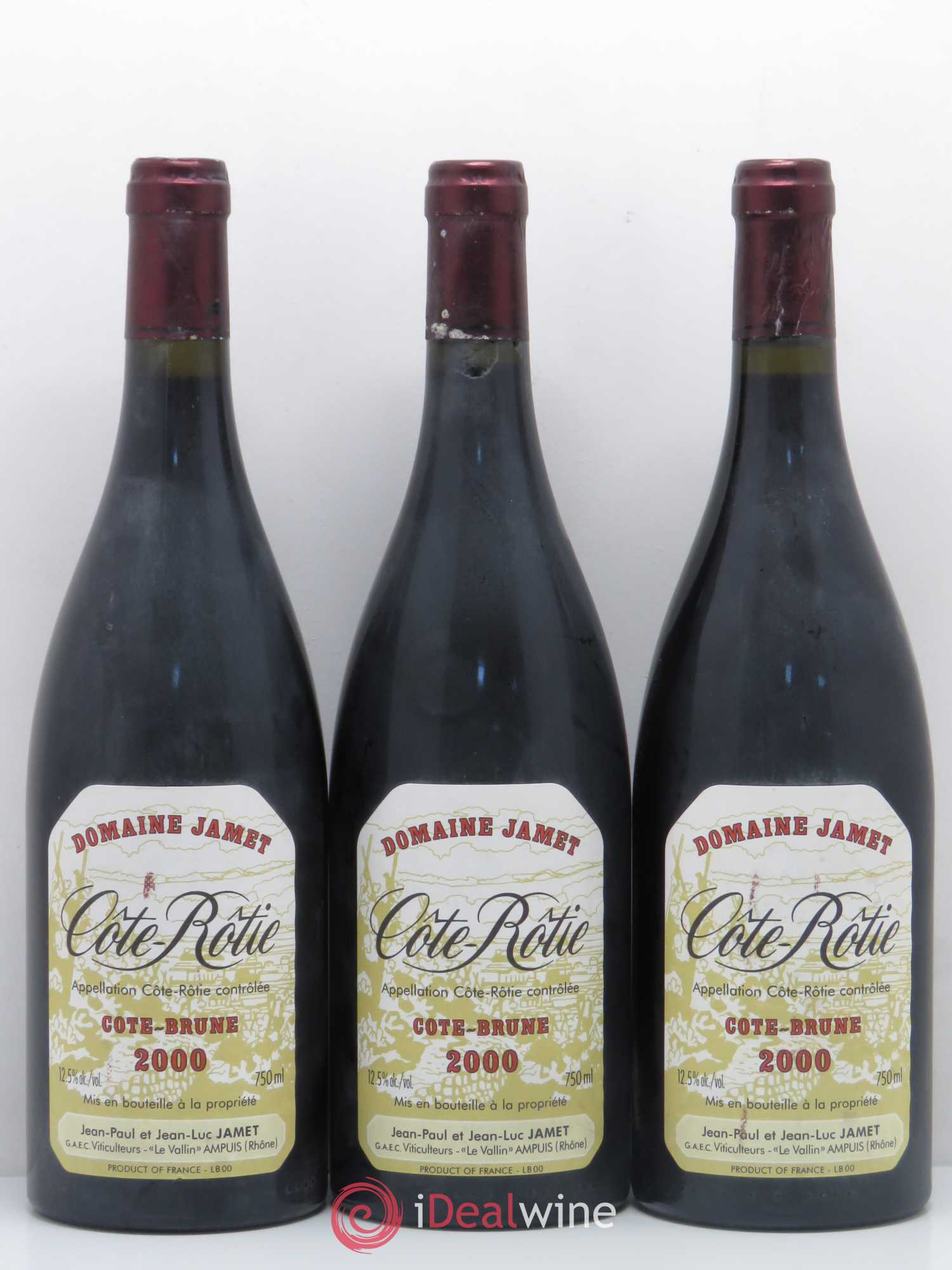 Côte-Rôtie Côte Brune Jamet (Domaine) 2000 - Lot de 3 bouteilles - 0