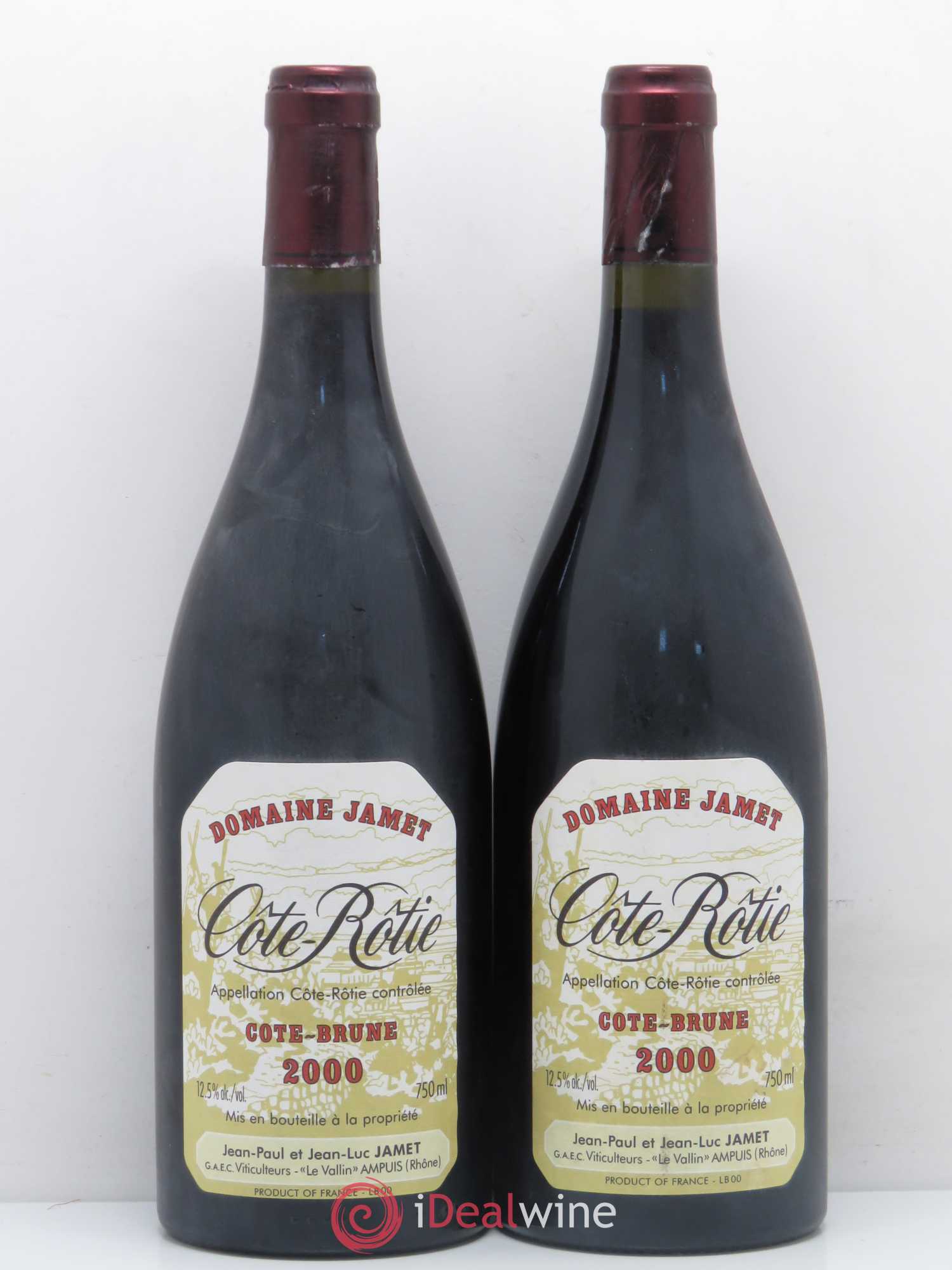 Côte-Rôtie Côte Brune Jamet (Domaine) 2000 - Lot de 2 bouteilles - 0