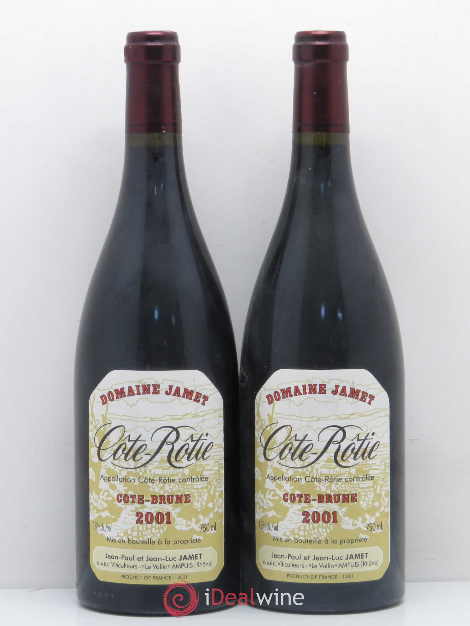 Côte-Rôtie Côte Brune Jamet (Domaine) 2001 - Lot de 2 bouteilles - 0