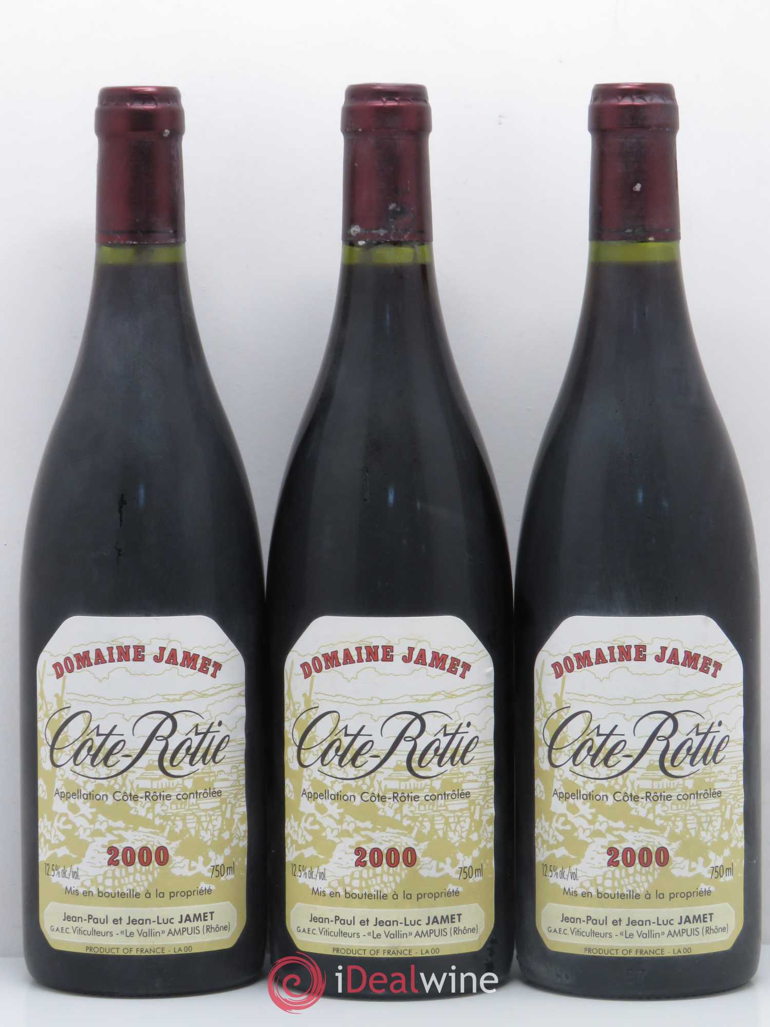 Côte-Rôtie Jamet (Domaine) 2000 - Lot de 3 bouteilles - 0