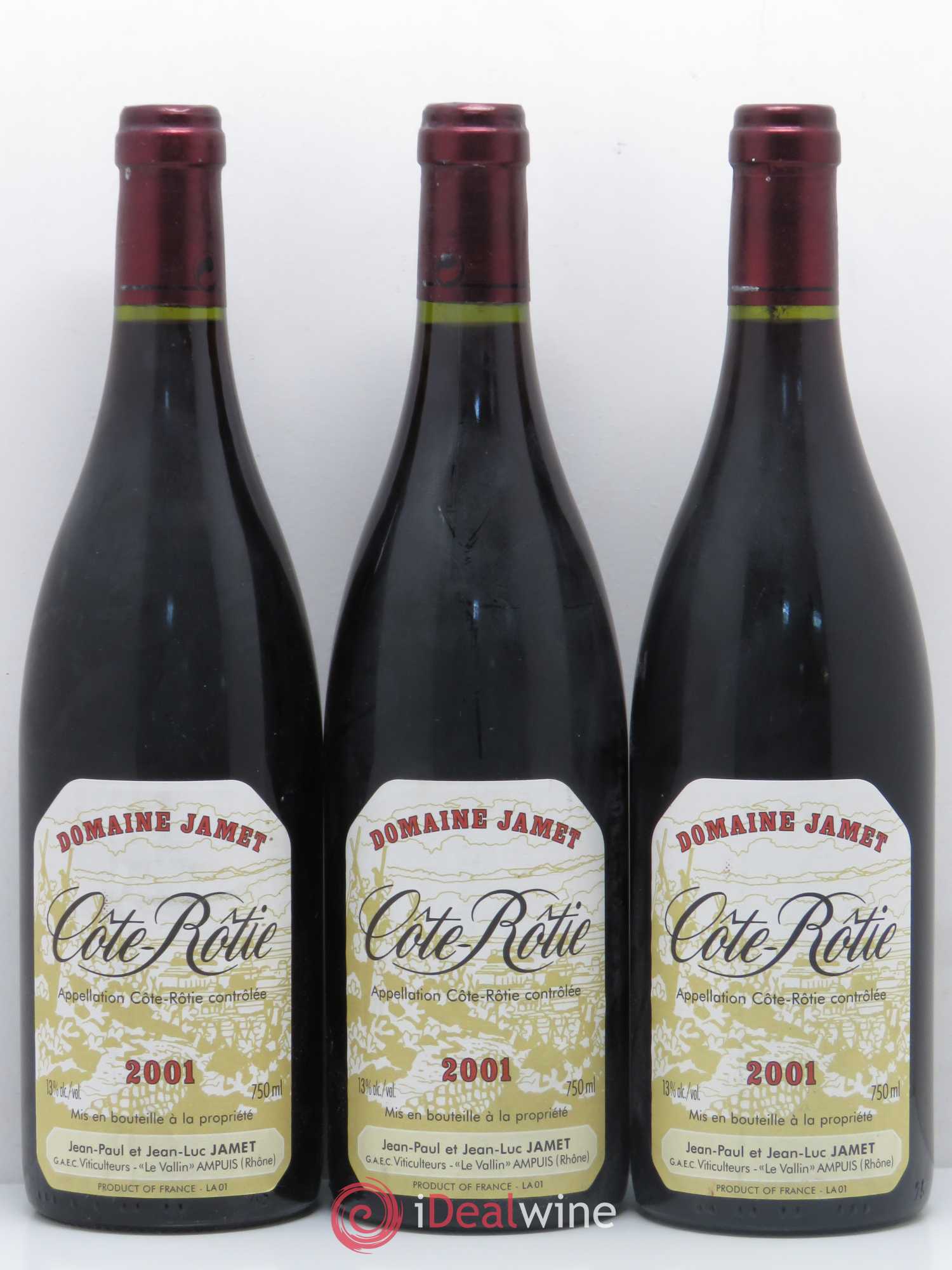 Côte-Rôtie Jamet (Domaine) 2001 - Lot de 3 bouteilles - 0