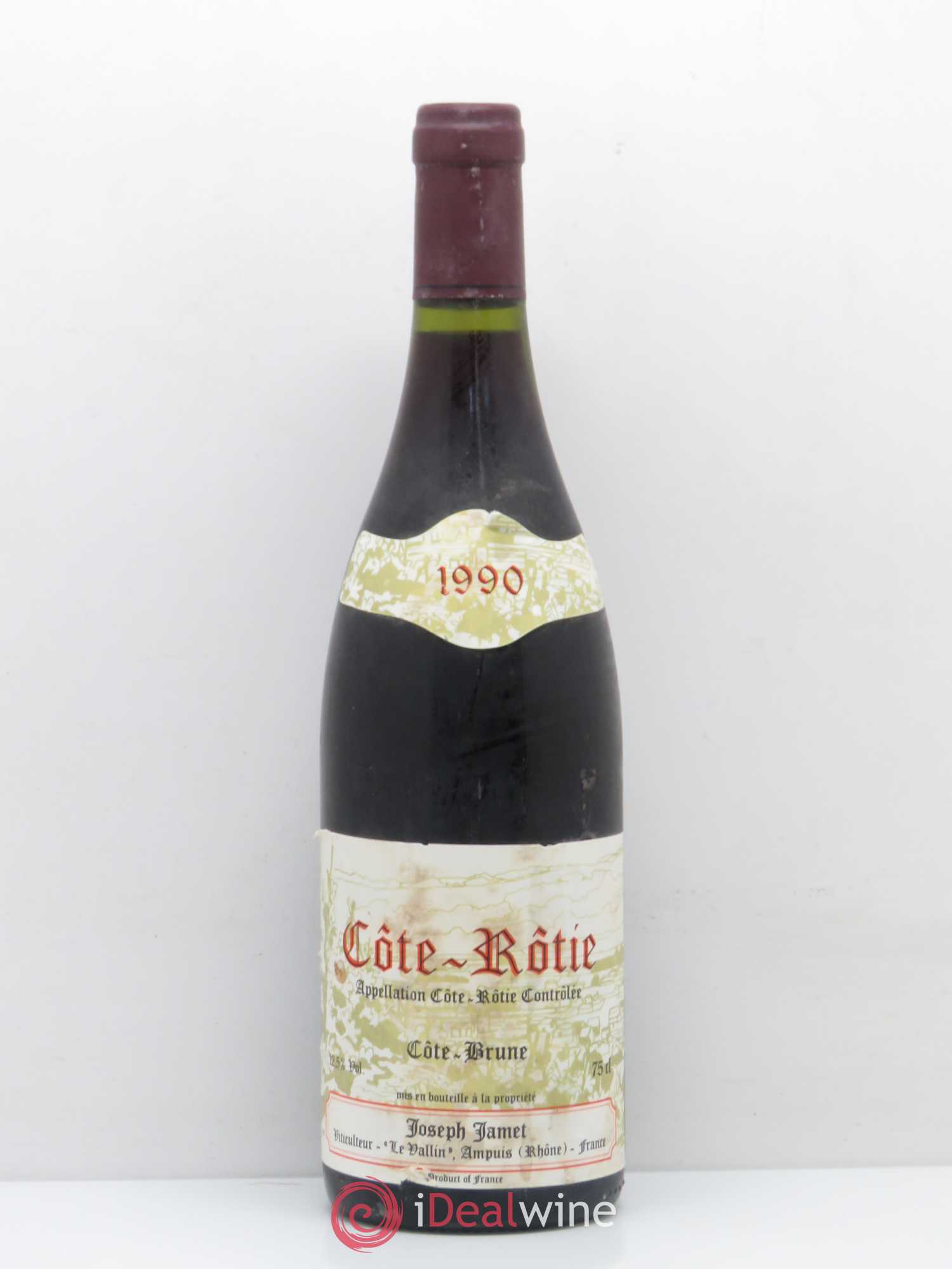 Côte-Rôtie Côte Brune Jamet (Domaine) 1990 - Lot de 1 bouteille - 0