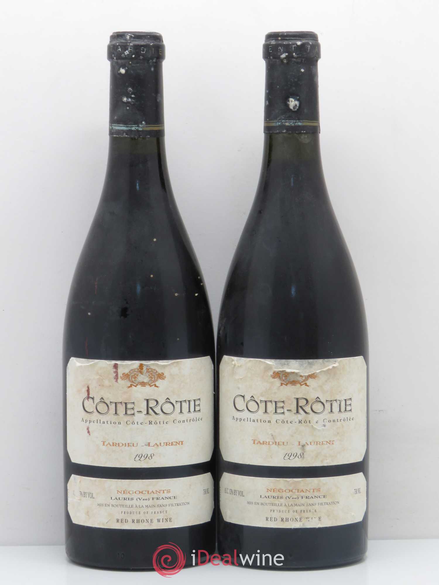 Côte-Rôtie Maison Tardieu-Laurent 1998 - Lot de 2 bouteilles - 0
