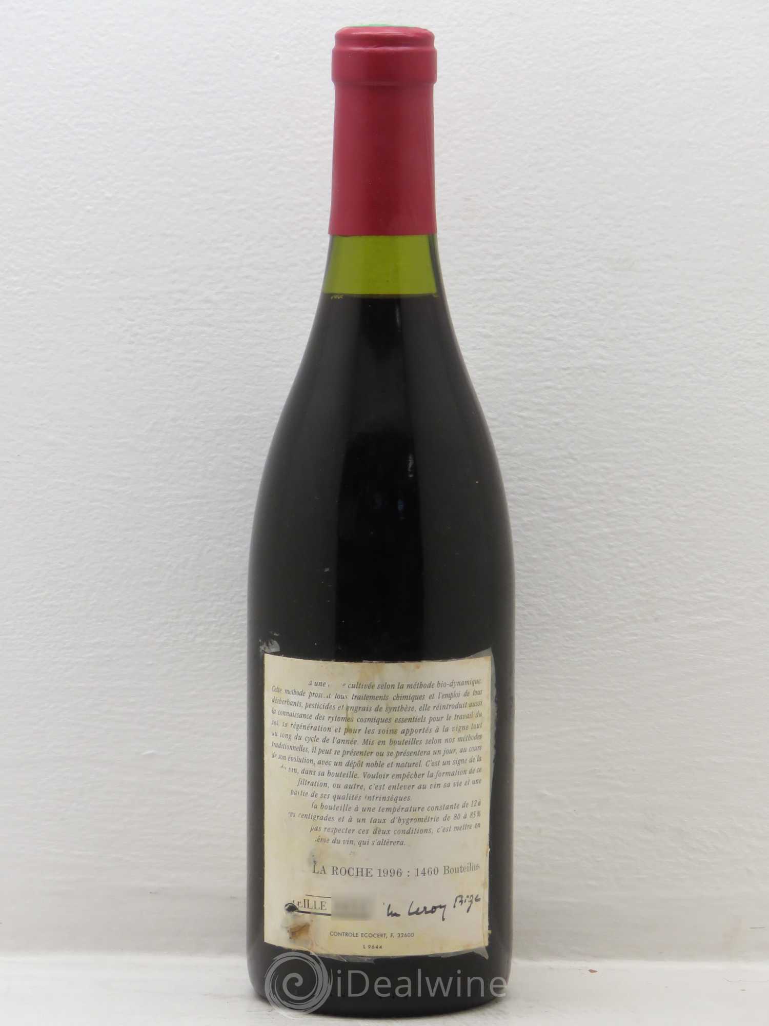 Clos de la Roche Grand Cru Leroy (Domaine) 1996 - Lot de 1 bouteille - 1