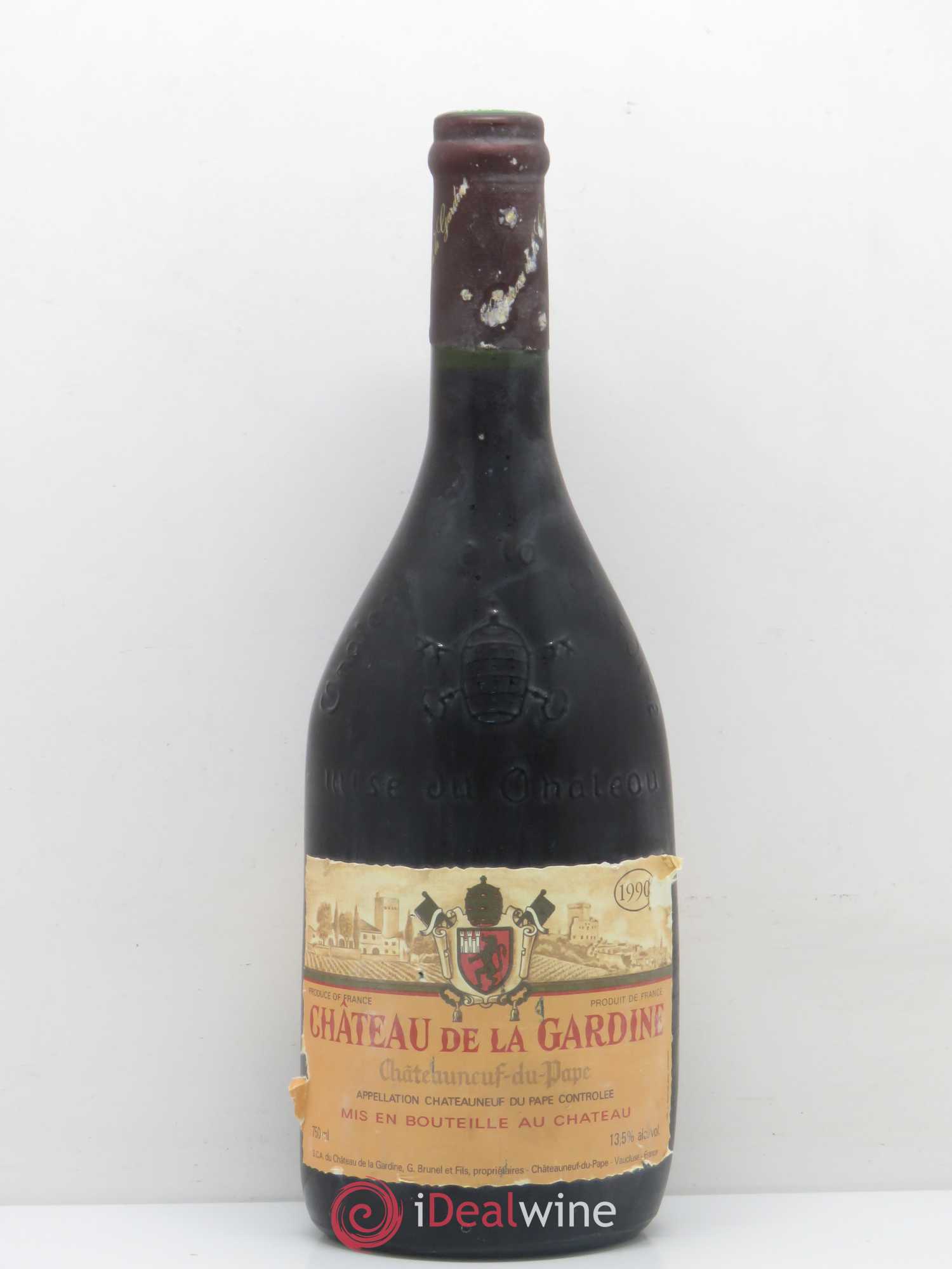 Châteauneuf-du-Pape Château de La Gardine Famille Brunel 1990 - Lot de 1 bouteille - 0
