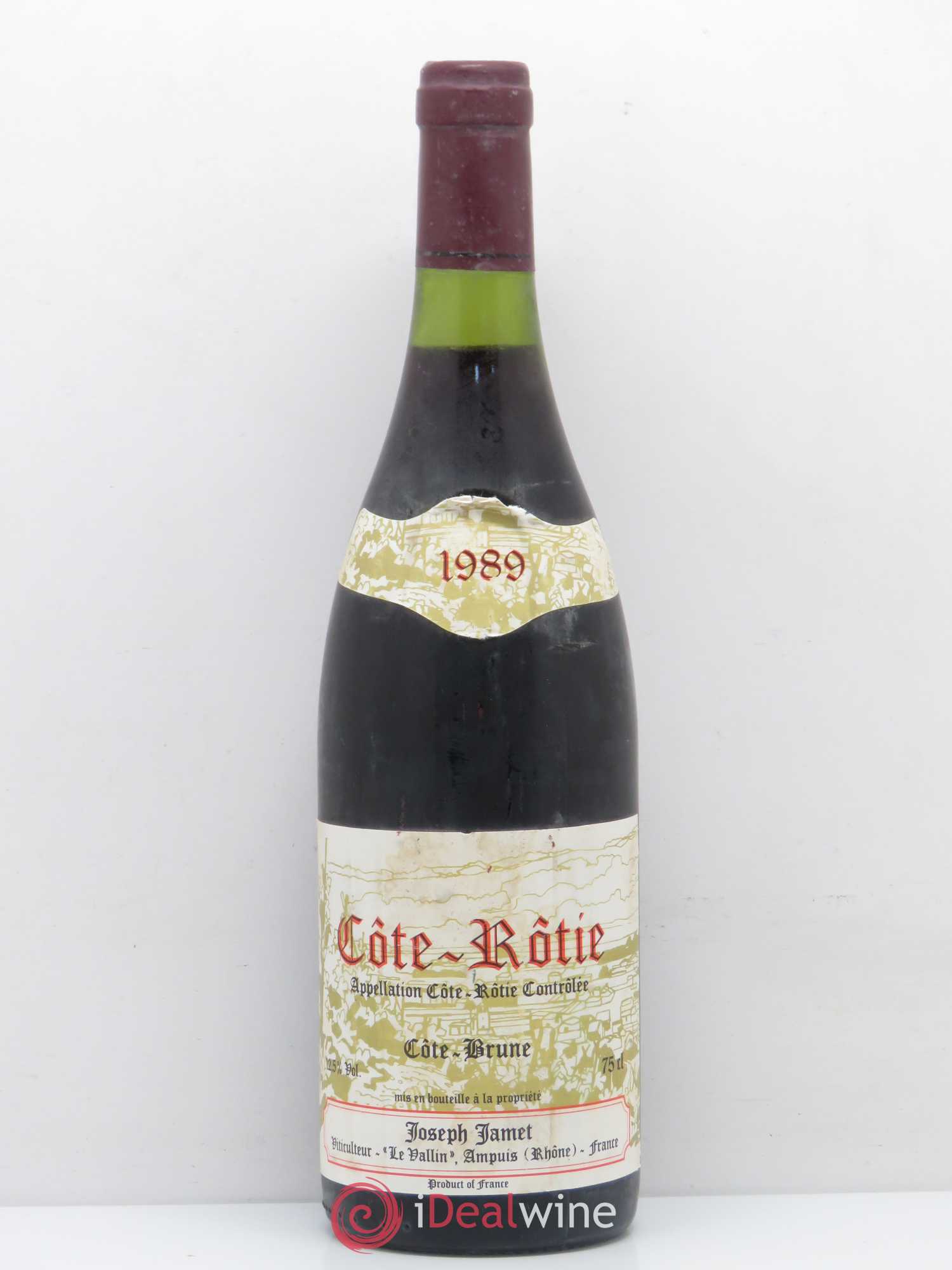 Côte-Rôtie Côte Brune Jamet (Domaine) 1989 - Lot de 1 bouteille - 0