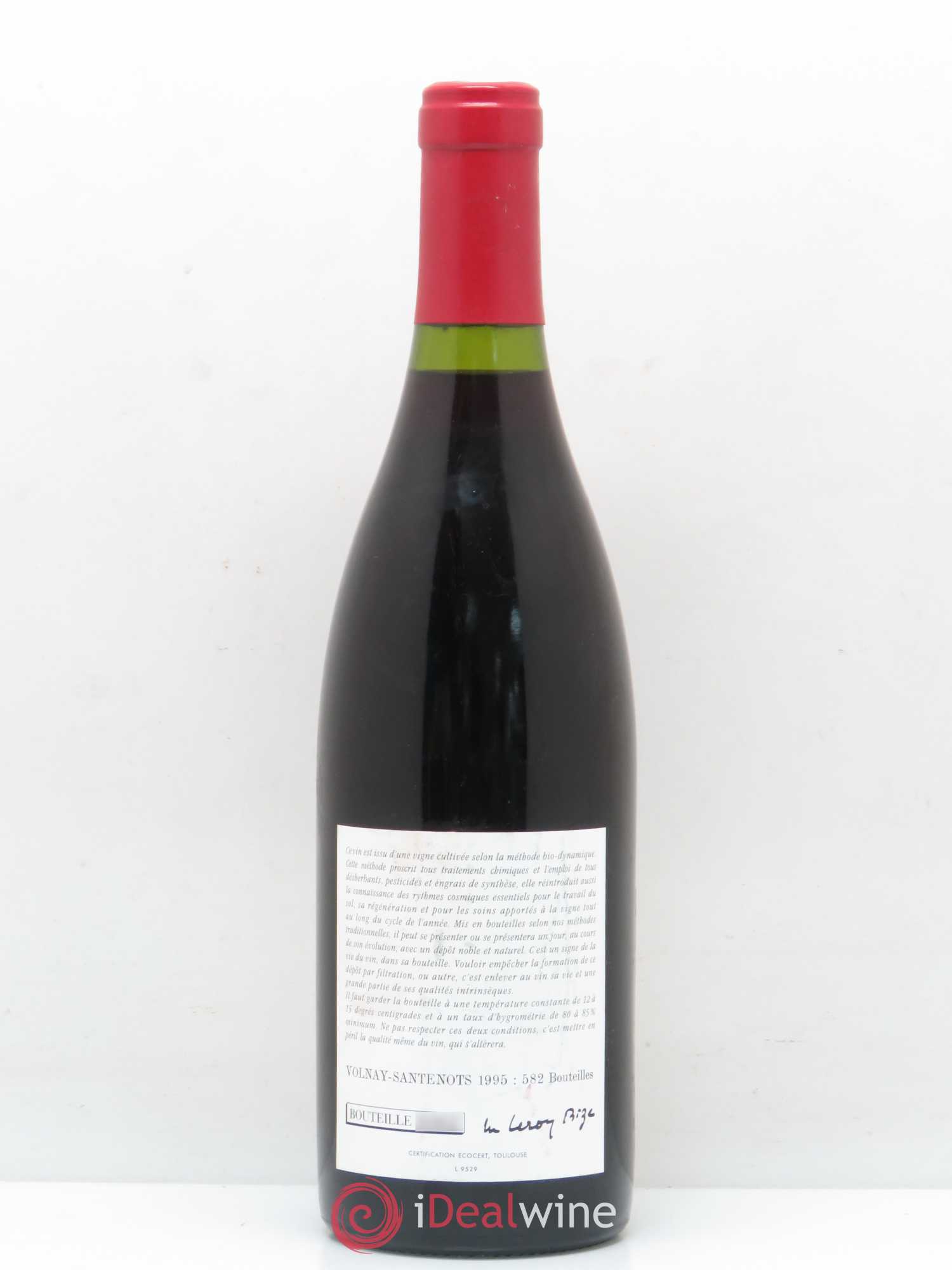 Volnay Santenots 1995 - Posten von 1 Flasche - 1